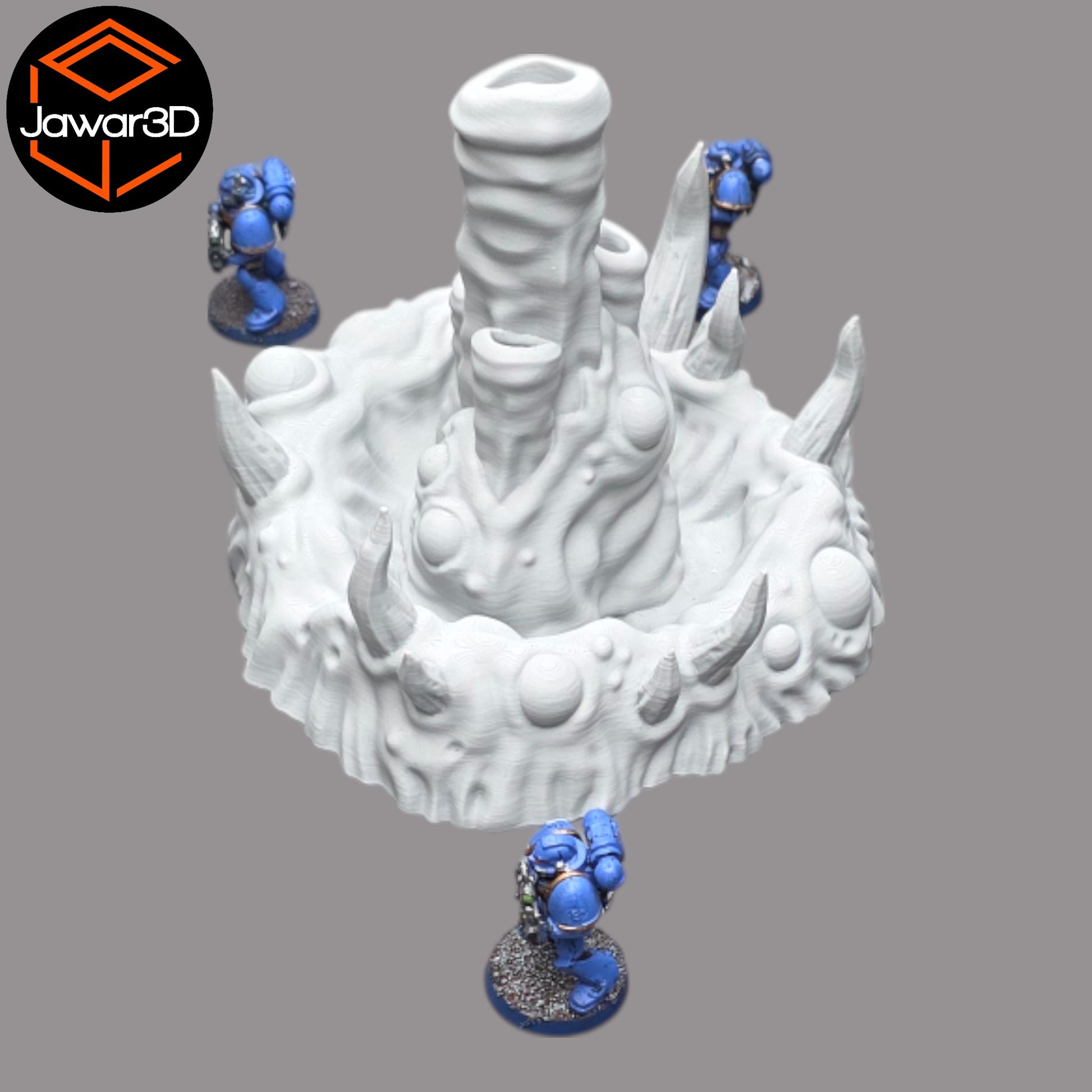 Wargaming 28mm scatter terrain scenery showing 3D-printed item that is compatible with games such as Warhammer 40K, Star Wars Legions, D+D, Dungeons and Dragons, Sci-Fi, Fantasy and other miniature tabletop games. Brand Jawar3d found at www.jawar3d.co.uk.