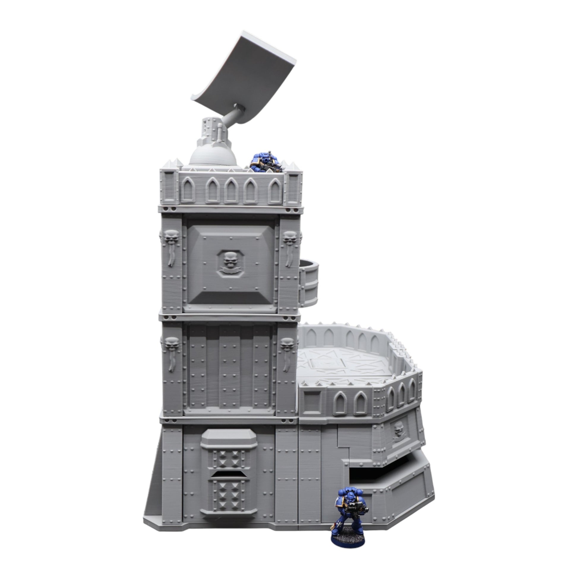 Wargaming 28mm scatter terrain scenery showing 3D-printed item that is compatible with games such as Warhammer 40K, Star Wars Legions, D+D, Dungeons and Dragons, Sci-Fi, Fantasy and other miniature tabletop games. Brand Jawar3d found at www.jawar3d.co.uk.