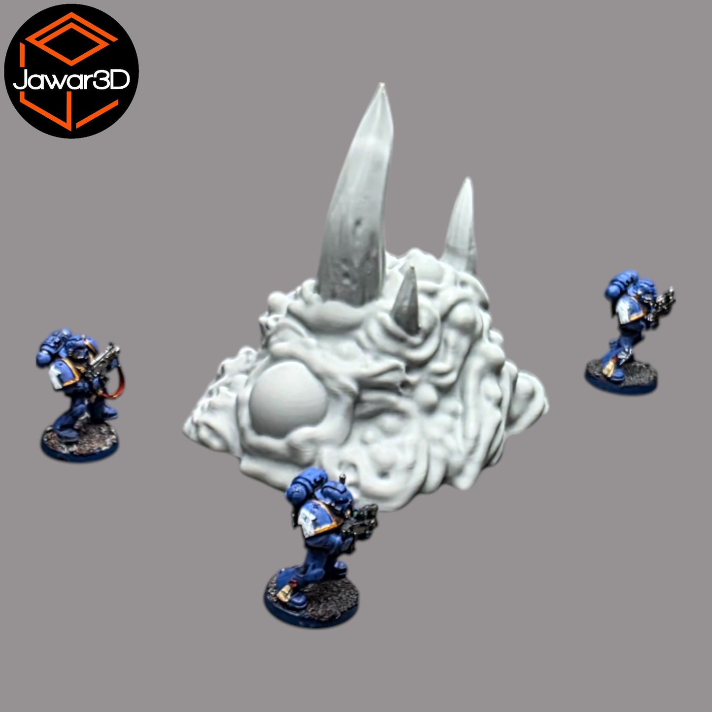 Wargaming 28mm scatter terrain scenery showing 3D-printed item that is compatible with games such as Warhammer 40K, Star Wars Legions, D+D, Dungeons and Dragons, Sci-Fi, Fantasy and other miniature tabletop games. Brand Jawar3d found at www.jawar3d.co.uk.