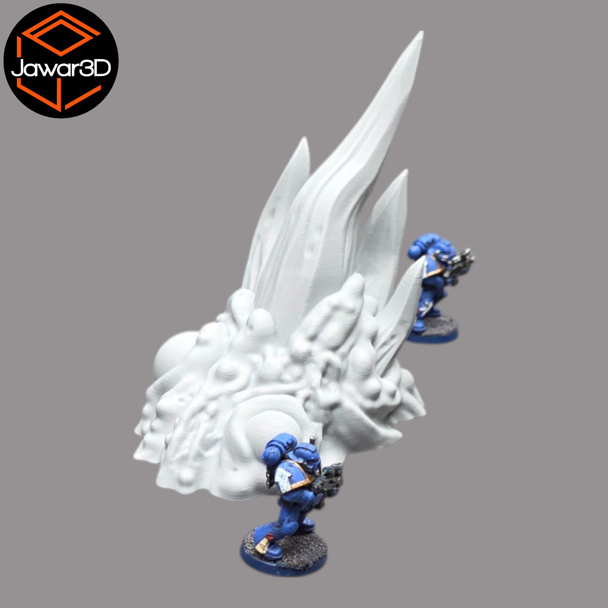 Wargaming 28mm scatter terrain scenery showing 3D-printed item that is compatible with games such as Warhammer 40K, Star Wars Legions, D+D, Dungeons and Dragons, Sci-Fi, Fantasy and other miniature tabletop games. Brand Jawar3d found at www.jawar3d.co.uk.