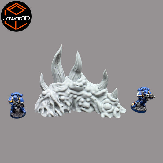 Wargaming 28mm scatter terrain scenery showing 3D-printed item that is compatible with games such as Warhammer 40K, Star Wars Legions, D+D, Dungeons and Dragons, Sci-Fi, Fantasy and other miniature tabletop games. Brand Jawar3d found at www.jawar3d.co.uk.