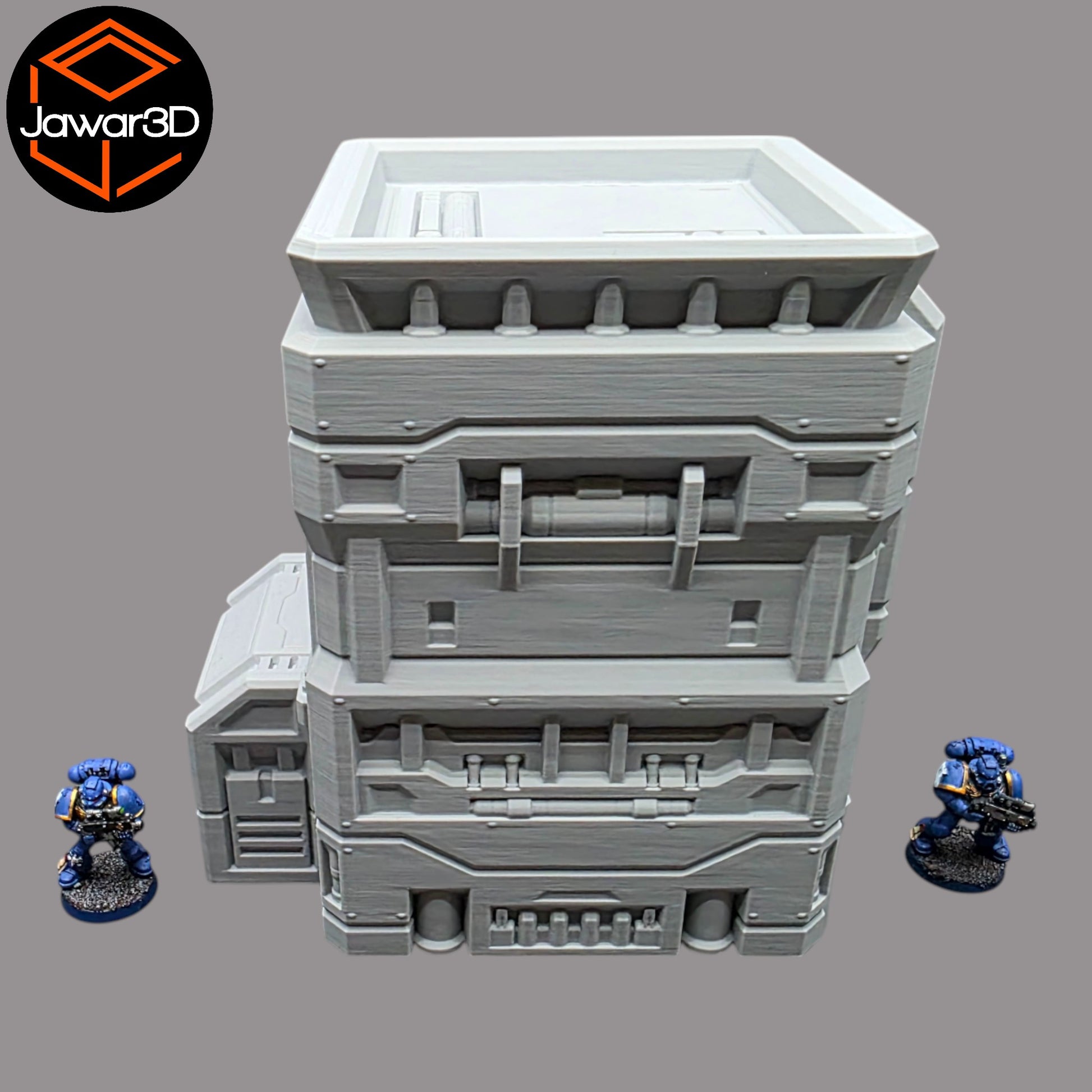 Wargaming 28mm scatter terrain scenery showing 3D-printed item that is compatible with games such as Warhammer 40K, Star Wars Legions, D+D, Dungeons and Dragons, Sci-Fi, Fantasy and other miniature tabletop games. Brand Jawar3d found at www.jawar3d.co.uk.