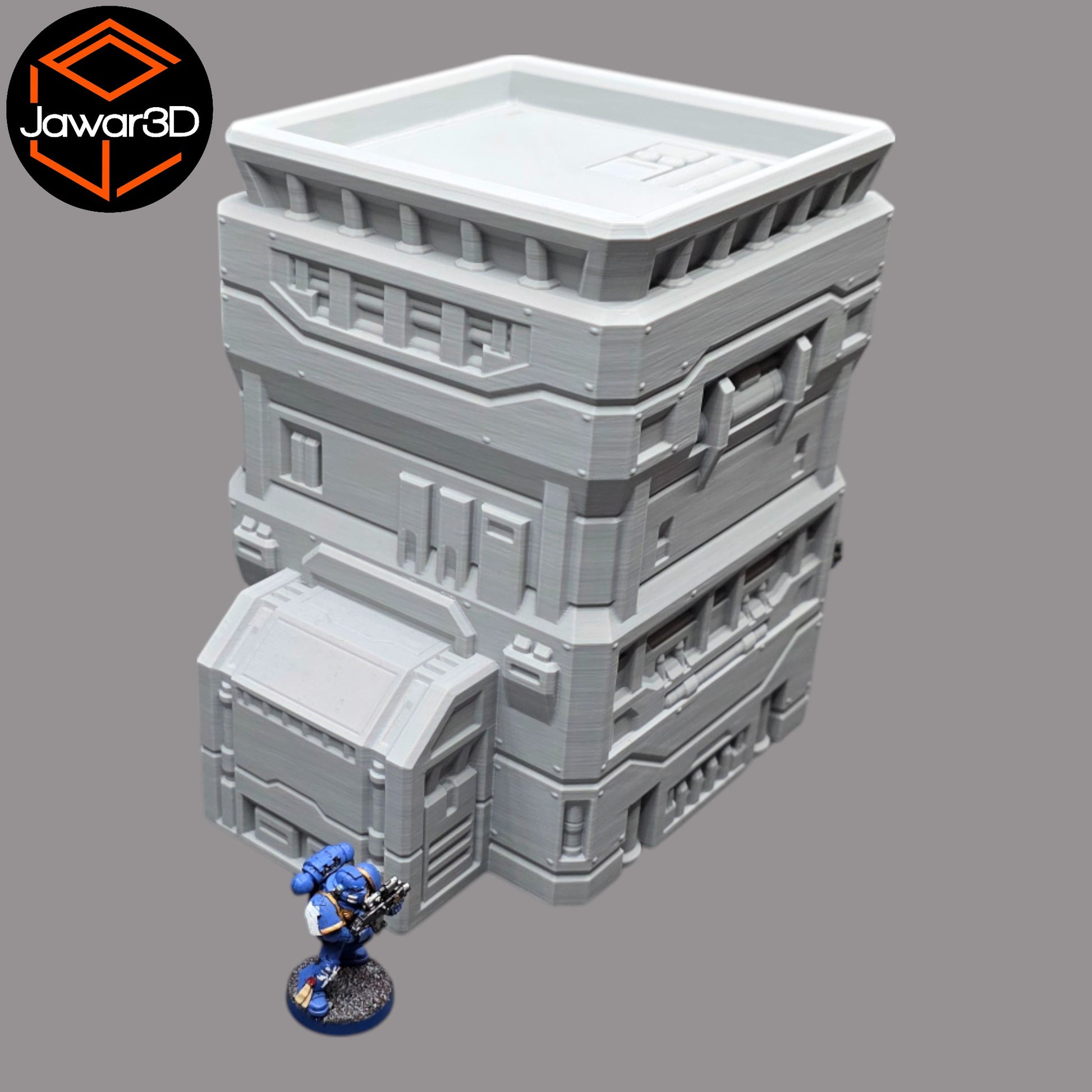 Wargaming 28mm scatter terrain scenery showing 3D-printed item that is compatible with games such as Warhammer 40K, Star Wars Legions, D+D, Dungeons and Dragons, Sci-Fi, Fantasy and other miniature tabletop games. Brand Jawar3d found at www.jawar3d.co.uk.