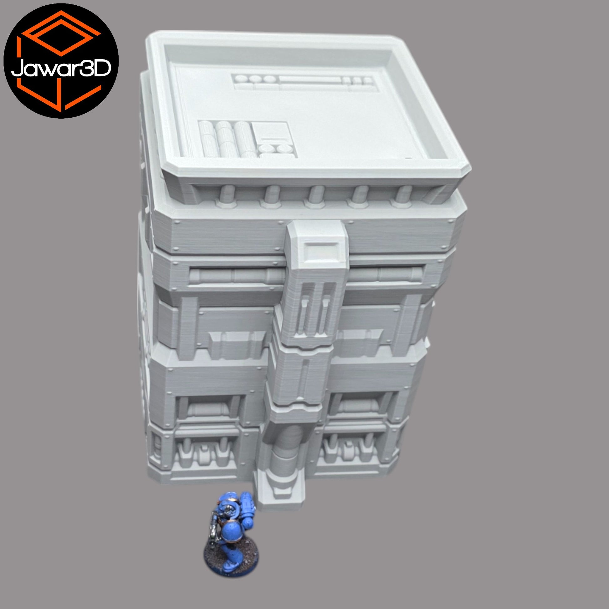 Wargaming 28mm scatter terrain scenery showing 3D-printed item that is compatible with games such as Warhammer 40K, Star Wars Legions, D+D, Dungeons and Dragons, Sci-Fi, Fantasy and other miniature tabletop games. Brand Jawar3d found at www.jawar3d.co.uk.