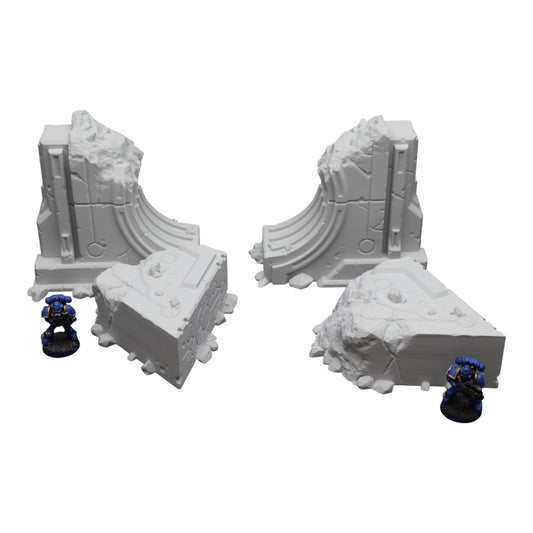 Alien Crumbled Objects - 28mm Wargaming Scatter Terrain Scenery Tabletop Miniature Grimdark