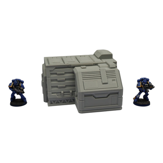 Wargaming 28mm scatter terrain scenery showing 3D-printed item that is compatible with games such as Warhammer 40K, Star Wars Legions, D+D, Dungeons and Dragons, Sci-Fi, Fantasy and other miniature tabletop games. Brand Jawar3d found at www.jawar3d.co.uk.
