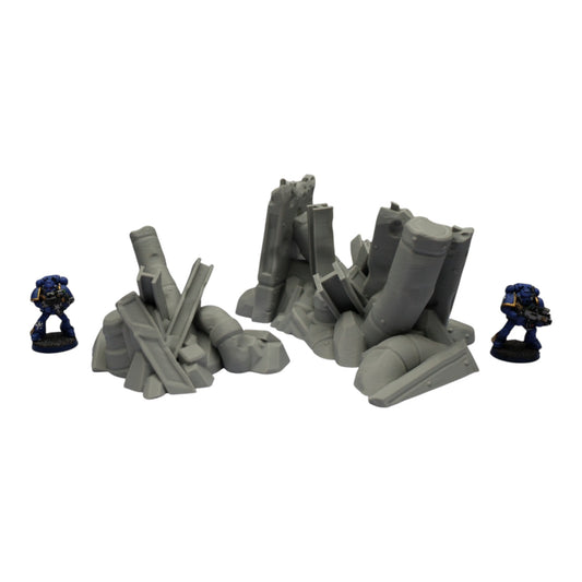 Wargaming 28mm scatter terrain scenery showing 3D-printed item that is compatible with games such as Warhammer 40K, Star Wars Legions, D+D, Dungeons and Dragons, Sci-Fi, Fantasy and other miniature tabletop games. Brand Jawar3d found at www.jawar3d.co.uk.