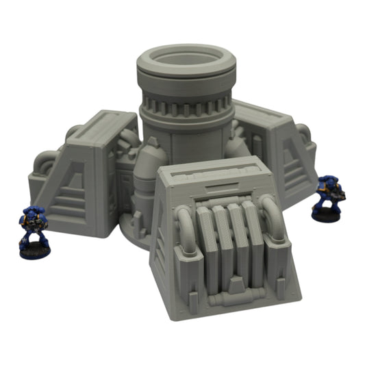 Wargaming 28mm scatter terrain scenery showing 3D-printed item that is compatible with games such as Warhammer 40K, Star Wars Legions, D+D, Dungeons and Dragons, Sci-Fi, Fantasy and other miniature tabletop games. Brand Jawar3d found at www.jawar3d.co.uk.