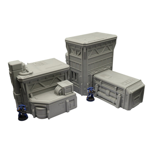 Wargaming 28mm scatter terrain scenery showing 3D-printed item that is compatible with games such as Warhammer 40K, Star Wars Legions, D+D, Dungeons and Dragons, Sci-Fi, Fantasy and other miniature tabletop games. Brand Jawar3d found at www.jawar3d.co.uk.