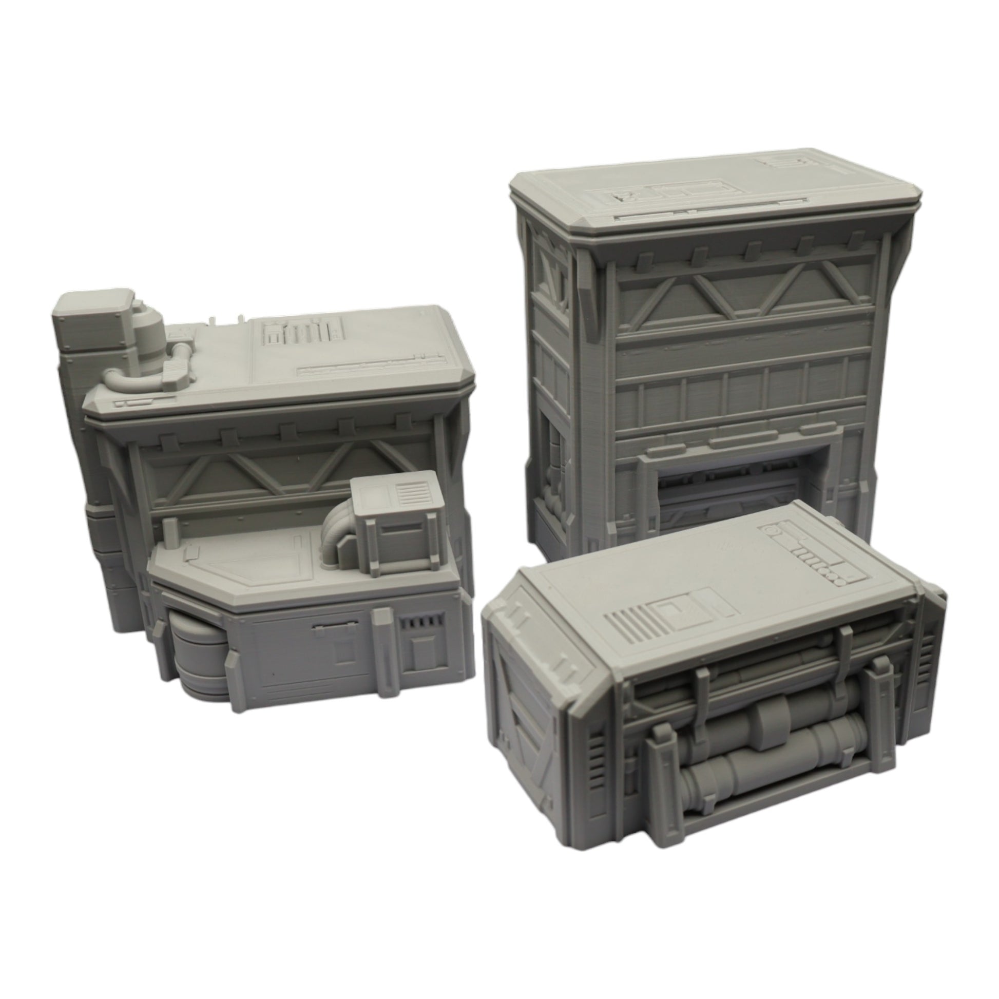 Wargaming 28mm scatter terrain scenery showing 3D-printed item that is compatible with games such as Warhammer 40K, Star Wars Legions, D+D, Dungeons and Dragons, Sci-Fi, Fantasy and other miniature tabletop games. Brand Jawar3d found at www.jawar3d.co.uk.
