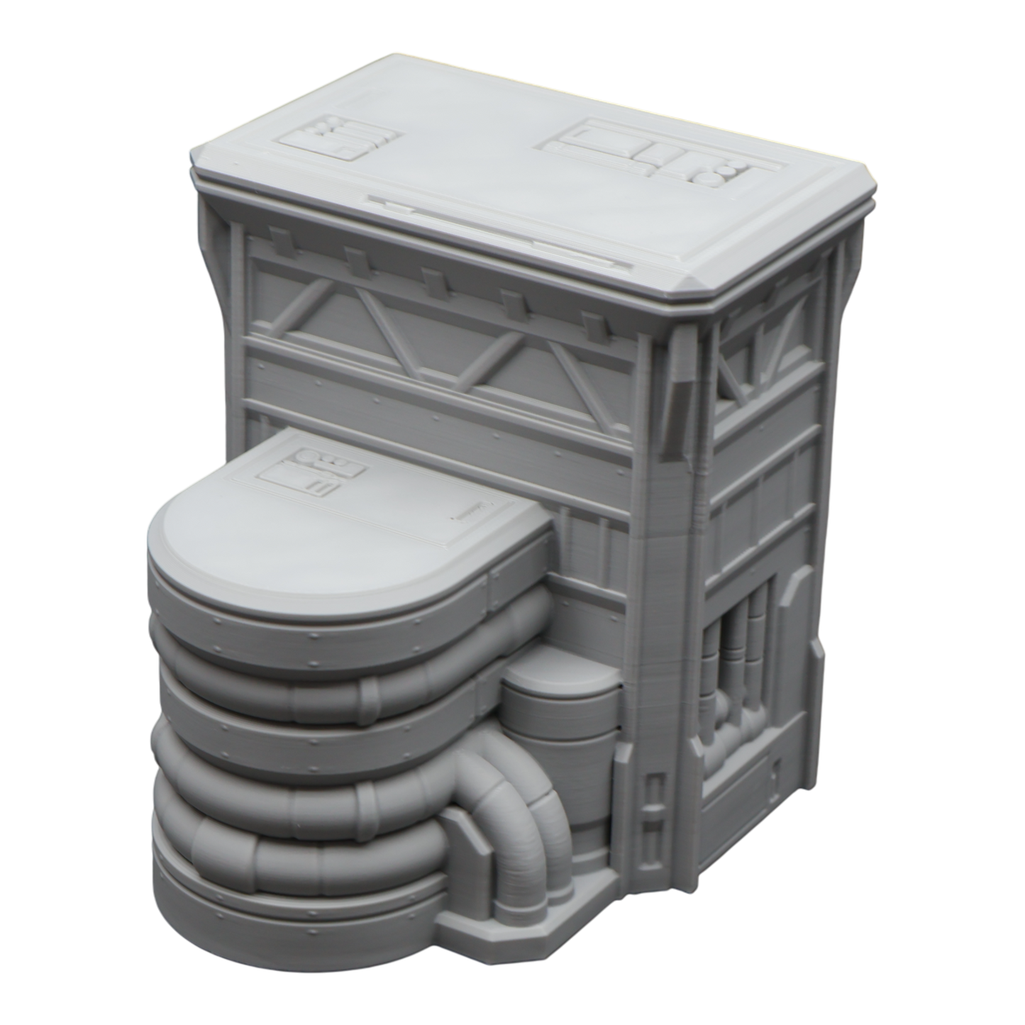 Wargaming 28mm scatter terrain scenery showing 3D-printed item that is compatible with games such as Warhammer 40K, Star Wars Legions, D+D, Dungeons and Dragons, Sci-Fi, Fantasy and other miniature tabletop games. Brand Jawar3d found at www.jawar3d.co.uk.