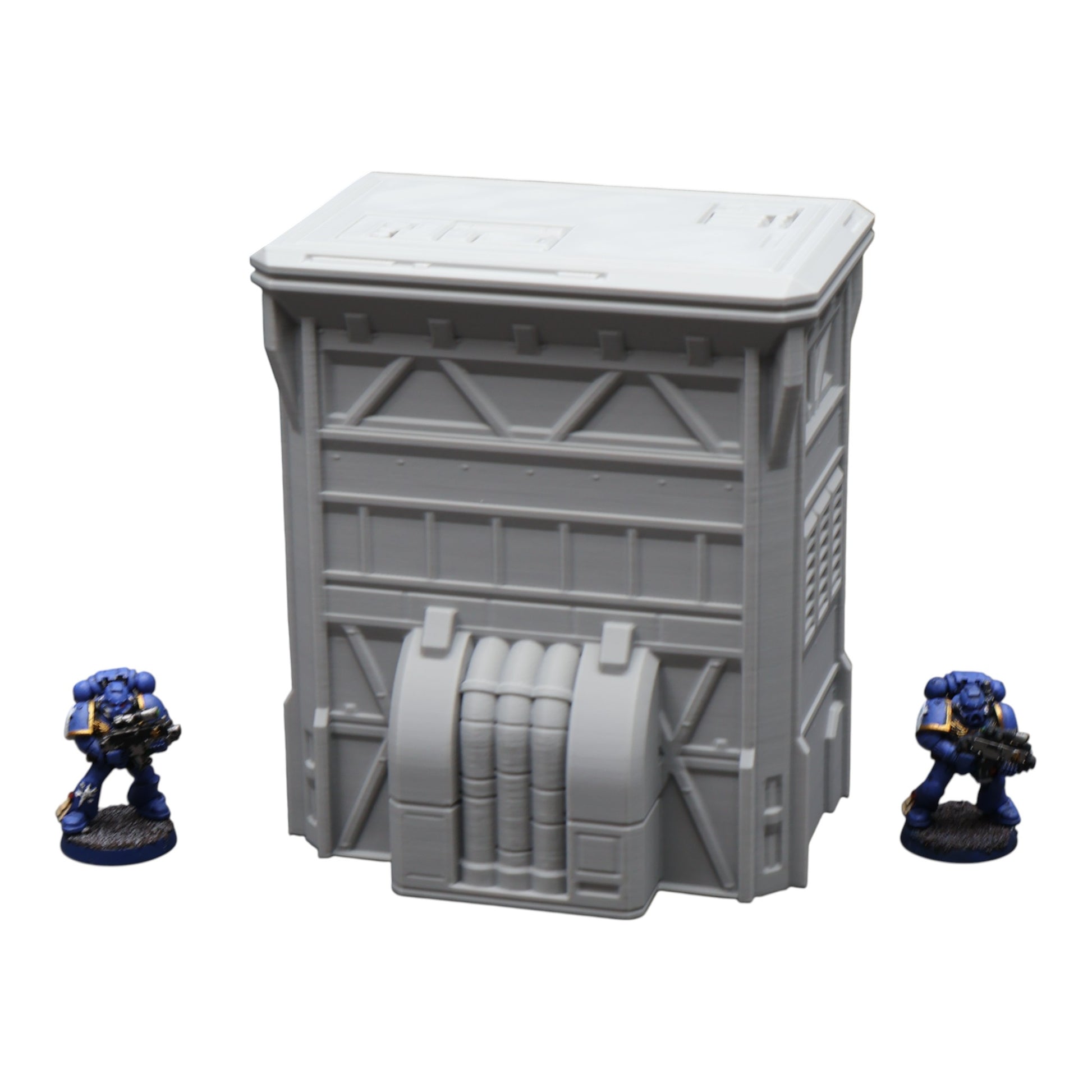 Wargaming 28mm scatter terrain scenery showing 3D-printed item that is compatible with games such as Warhammer 40K, Star Wars Legions, D+D, Dungeons and Dragons, Sci-Fi, Fantasy and other miniature tabletop games. Brand Jawar3d found at www.jawar3d.co.uk.