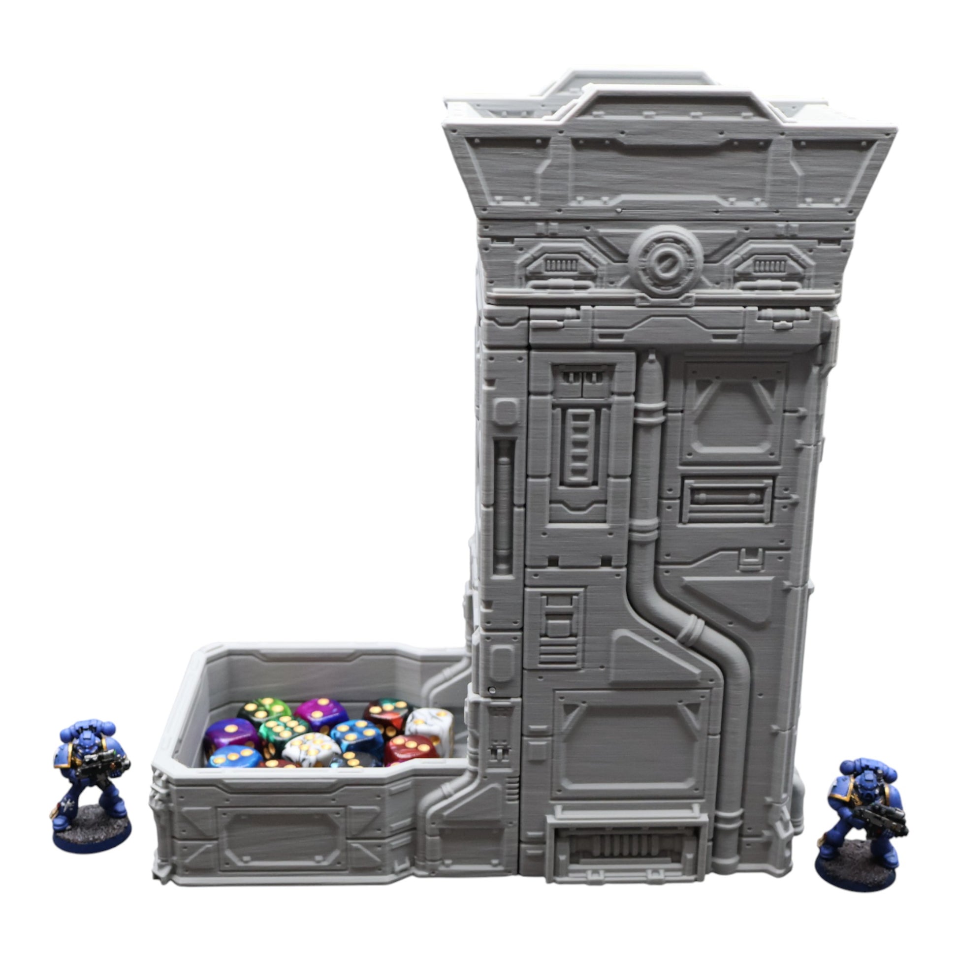 Wargaming 28mm scatter terrain scenery showing 3D-printed item that is compatible with games such as Warhammer 40K, Star Wars Legions, D+D, Dungeons and Dragons, Sci-Fi, Fantasy and other miniature tabletop games. Brand Jawar3d found at www.jawar3d.co.uk.