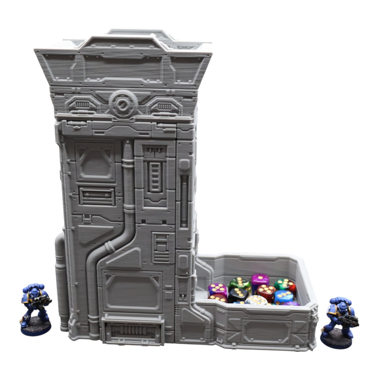 Wargaming 28mm scatter terrain scenery showing 3D-printed item that is compatible with games such as Warhammer 40K, Star Wars Legions, D+D, Dungeons and Dragons, Sci-Fi, Fantasy and other miniature tabletop games. Brand Jawar3d found at www.jawar3d.co.uk.