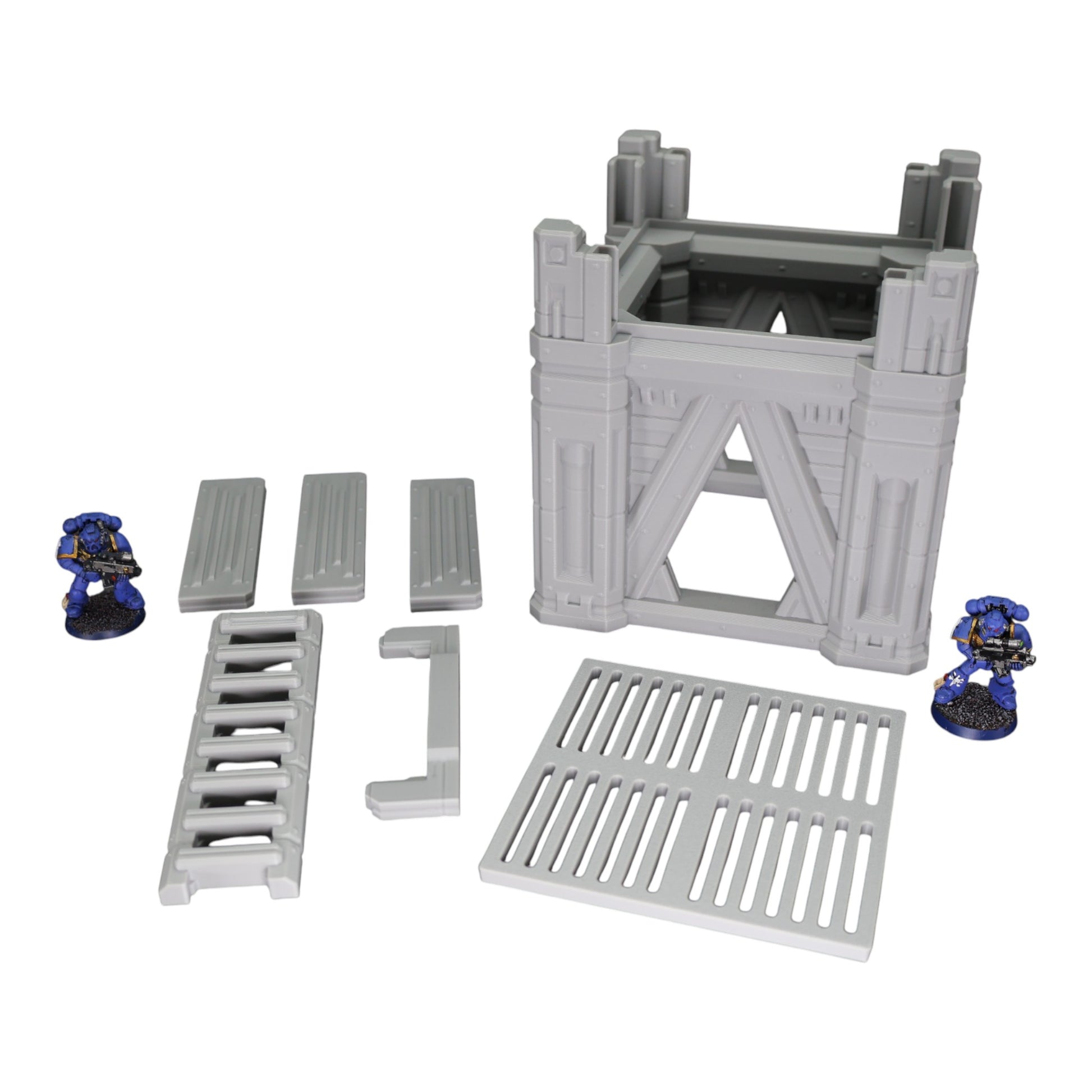 Wargaming 28mm scatter terrain scenery showing 3D-printed item that is compatible with games such as Warhammer 40K, Star Wars Legions, D+D, Dungeons and Dragons, Sci-Fi, Fantasy and other miniature tabletop games. Brand Jawar3d found at www.jawar3d.co.uk.