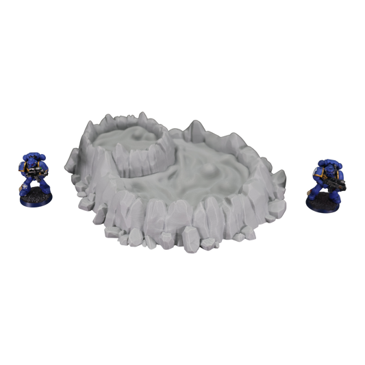 Wargaming 28mm scatter terrain scenery showing 3D-printed item that is compatible with games such as Warhammer 40K, Star Wars Legions, D+D, Dungeons and Dragons, Sci-Fi, Fantasy and other miniature tabletop games. Brand Jawar3d found at www.jawar3d.co.uk.