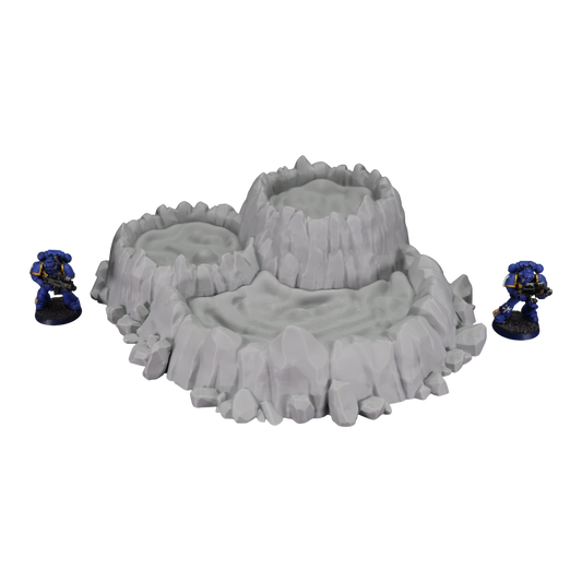 Wargaming 28mm scatter terrain scenery showing 3D-printed item that is compatible with games such as Warhammer 40K, Star Wars Legions, D+D, Dungeons and Dragons, Sci-Fi, Fantasy and other miniature tabletop games. Brand Jawar3d found at www.jawar3d.co.uk.