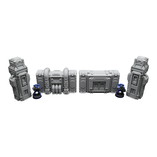 Wargaming 28mm scatter terrain scenery showing 3D-printed item that is compatible with games such as Warhammer 40K, Star Wars Legions, D+D, Dungeons and Dragons, Sci-Fi, Fantasy and other miniature tabletop games. Brand Jawar3d found at www.jawar3d.co.uk.