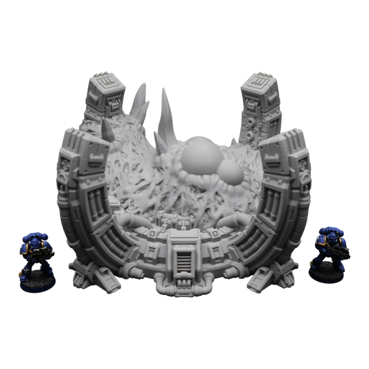 Wargaming 28mm scatter terrain scenery showing 3D-printed item that is compatible with games such as Warhammer 40K, Star Wars Legions, D+D, Dungeons and Dragons, Sci-Fi, Fantasy and other miniature tabletop games. Brand Jawar3d found at www.jawar3d.co.uk.