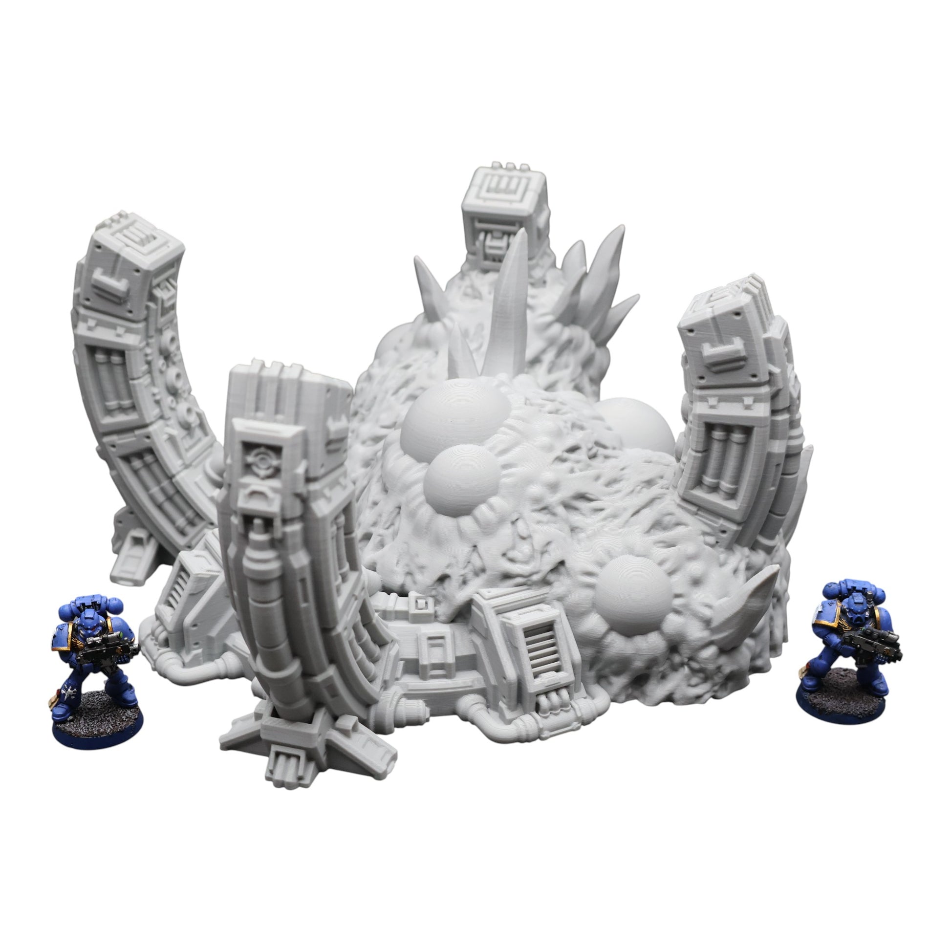 Wargaming 28mm scatter terrain scenery showing 3D-printed item that is compatible with games such as Warhammer 40K, Star Wars Legions, D+D, Dungeons and Dragons, Sci-Fi, Fantasy and other miniature tabletop games. Brand Jawar3d found at www.jawar3d.co.uk.