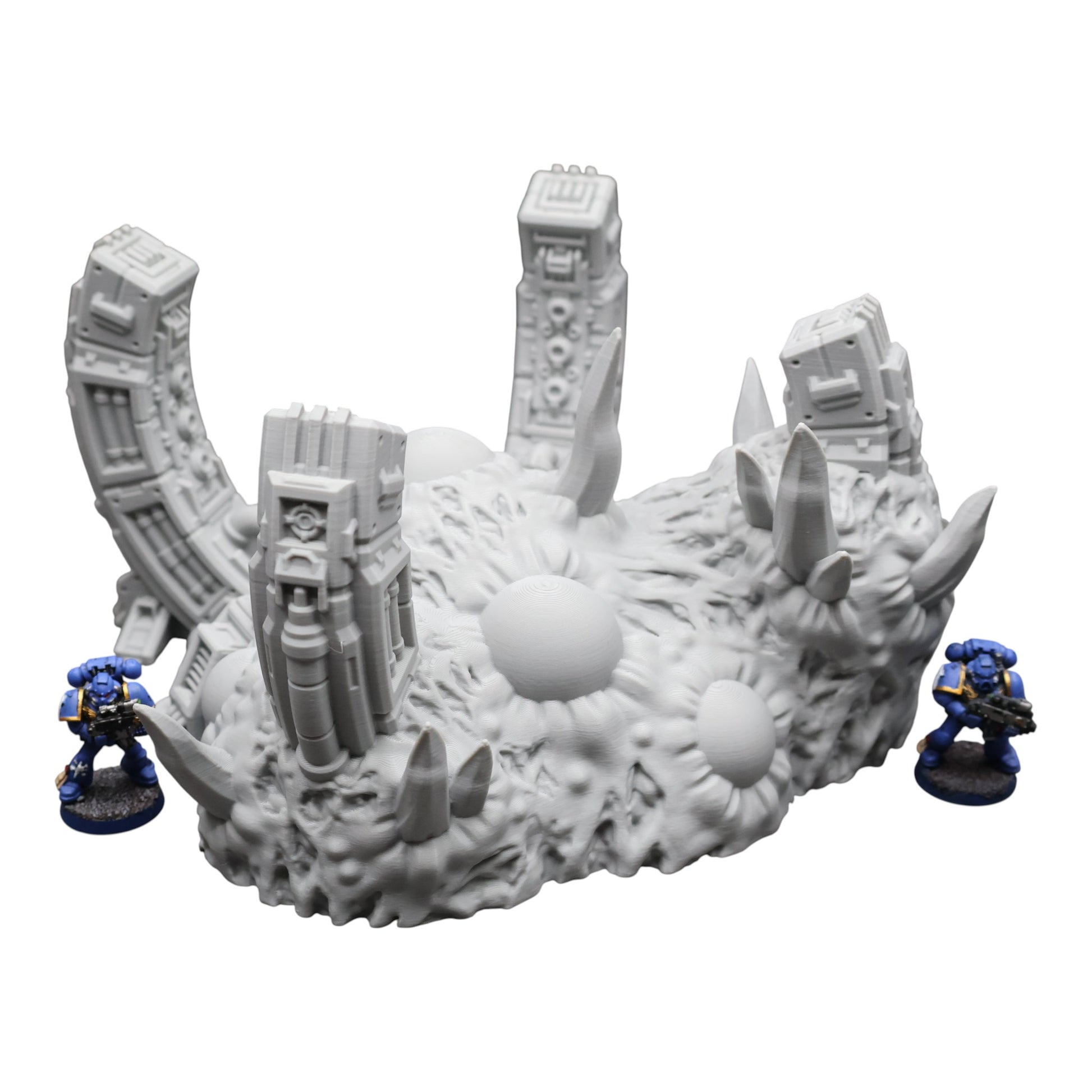 Wargaming 28mm scatter terrain scenery showing 3D-printed item that is compatible with games such as Warhammer 40K, Star Wars Legions, D+D, Dungeons and Dragons, Sci-Fi, Fantasy and other miniature tabletop games. Brand Jawar3d found at www.jawar3d.co.uk.