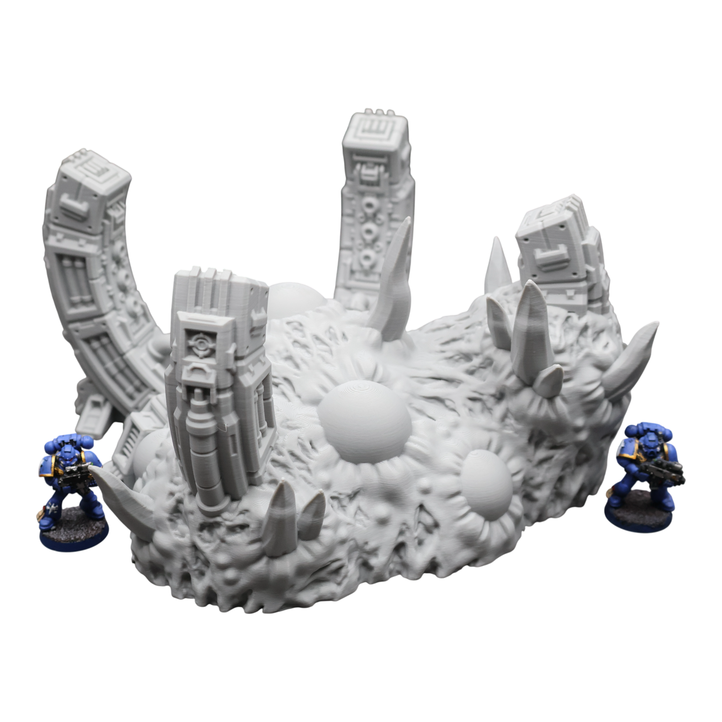 Wargaming 28mm scatter terrain scenery showing 3D-printed item that is compatible with games such as Warhammer 40K, Star Wars Legions, D+D, Dungeons and Dragons, Sci-Fi, Fantasy and other miniature tabletop games. Brand Jawar3d found at www.jawar3d.co.uk.