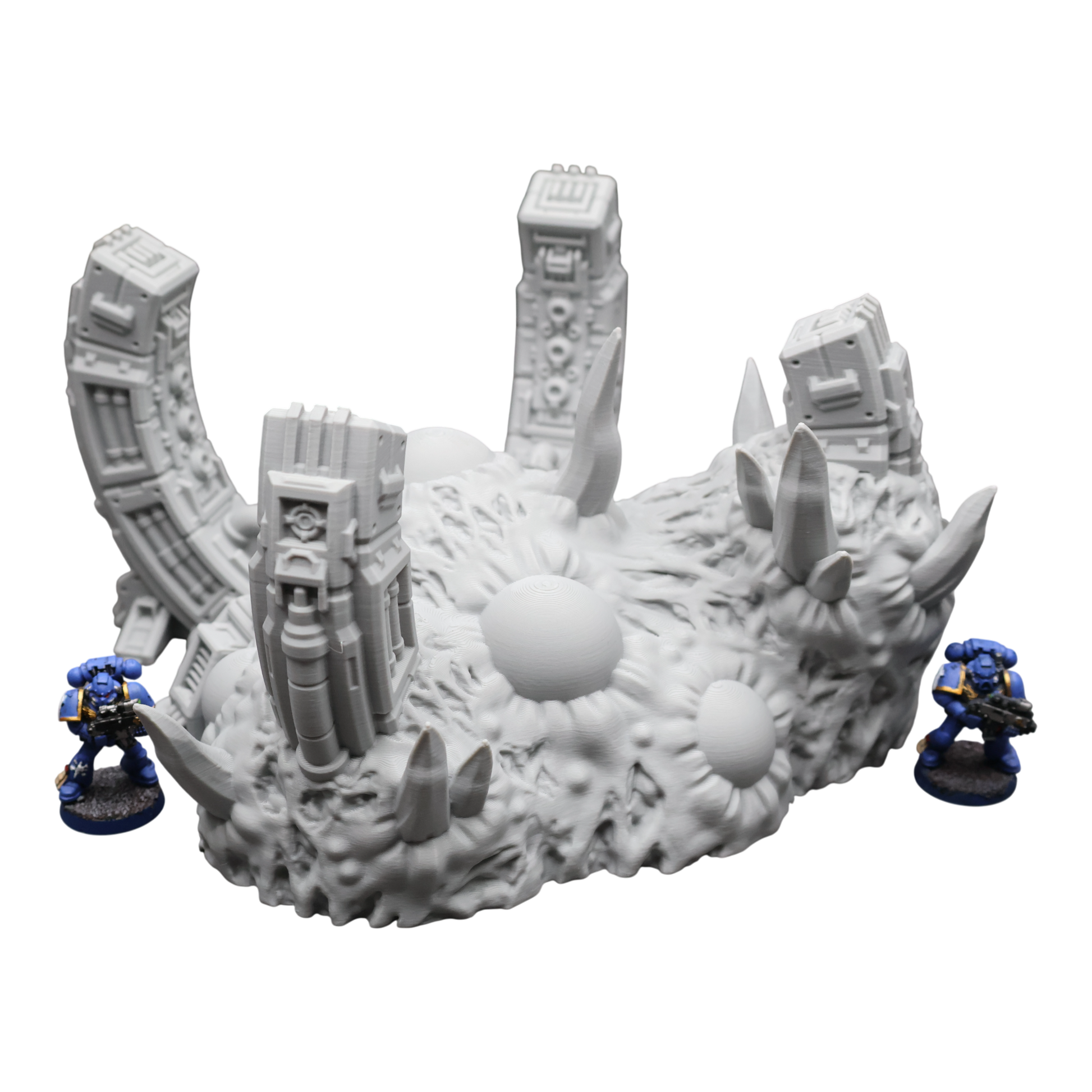 Wargaming 28mm scatter terrain scenery showing 3D-printed item that is compatible with games such as Warhammer 40K, Star Wars Legions, D+D, Dungeons and Dragons, Sci-Fi, Fantasy and other miniature tabletop games. Brand Jawar3d found at www.jawar3d.co.uk.