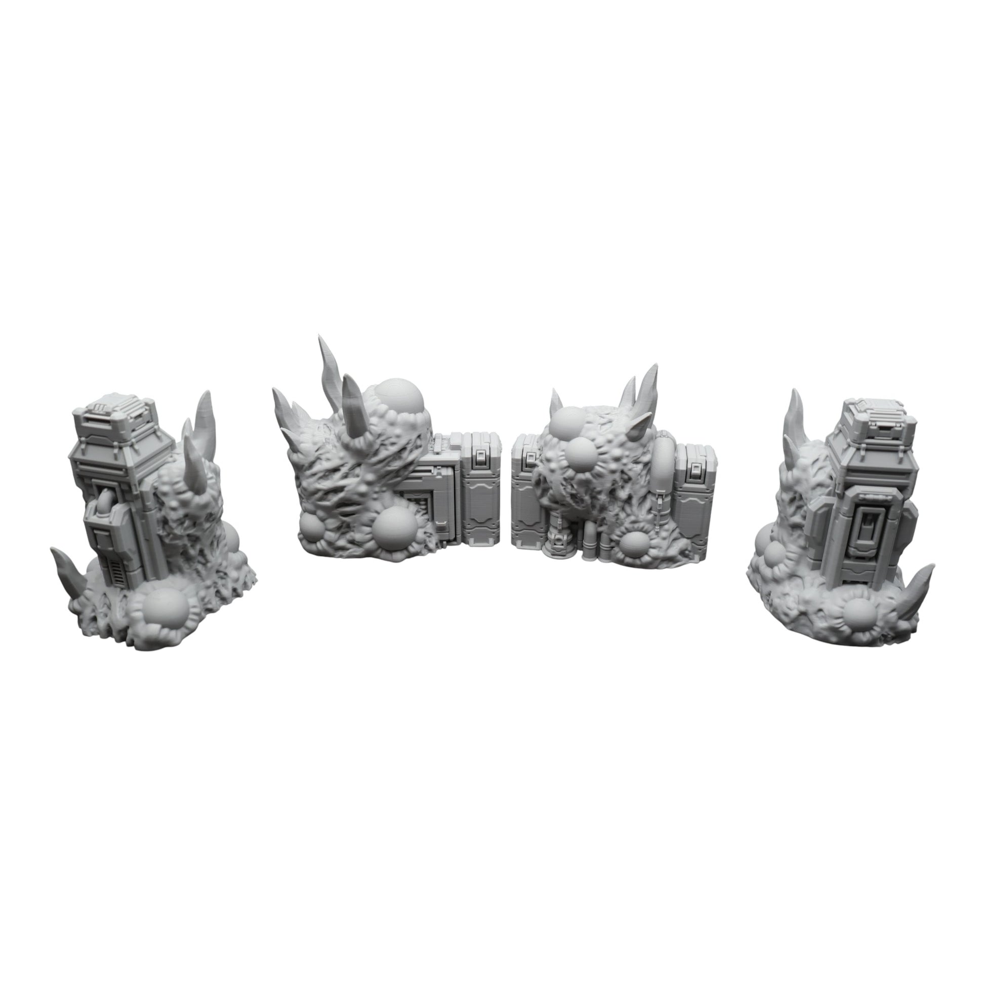 Wargaming 28mm scatter terrain scenery showing 3D-printed item that is compatible with games such as Warhammer 40K, Star Wars Legions, D+D, Dungeons and Dragons, Sci-Fi, Fantasy and other miniature tabletop games. Brand Jawar3d found at www.jawar3d.co.uk.
