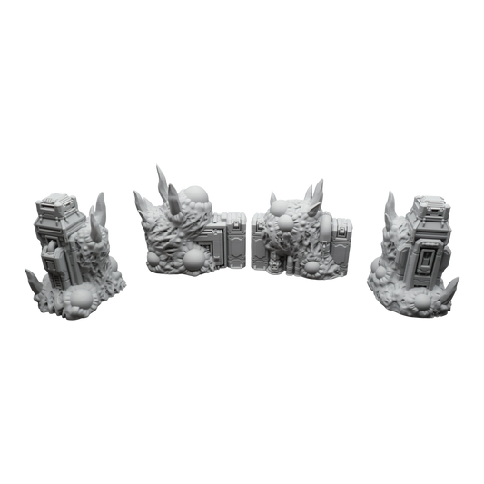Wargaming 28mm scatter terrain scenery showing 3D-printed item that is compatible with games such as Warhammer 40K, Star Wars Legions, D+D, Dungeons and Dragons, Sci-Fi, Fantasy and other miniature tabletop games. Brand Jawar3d found at www.jawar3d.co.uk.