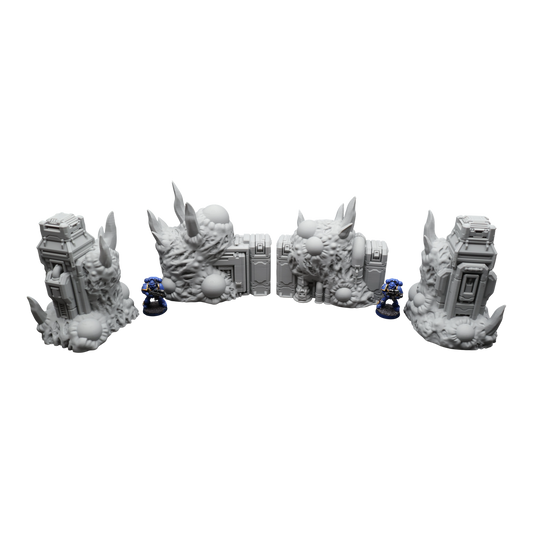 Wargaming 28mm scatter terrain scenery showing 3D-printed item that is compatible with games such as Warhammer 40K, Star Wars Legions, D+D, Dungeons and Dragons, Sci-Fi, Fantasy and other miniature tabletop games. Brand Jawar3d found at www.jawar3d.co.uk.