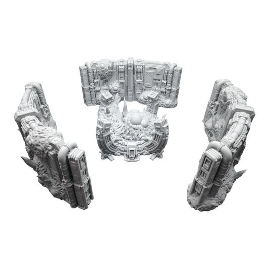 Wargaming 28mm scatter terrain scenery showing 3D-printed item that is compatible with games such as Warhammer 40K, Star Wars Legions, D+D, Dungeons and Dragons, Sci-Fi, Fantasy and other miniature tabletop games. Brand Jawar3d found at www.jawar3d.co.uk.