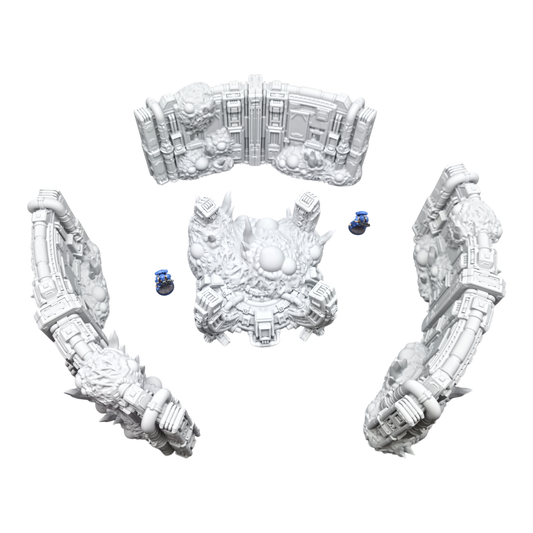 Wargaming 28mm scatter terrain scenery showing 3D-printed item that is compatible with games such as Warhammer 40K, Star Wars Legions, D+D, Dungeons and Dragons, Sci-Fi, Fantasy and other miniature tabletop games. Brand Jawar3d found at www.jawar3d.co.uk.