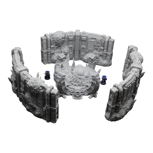 Wargaming 28mm scatter terrain scenery showing 3D-printed item that is compatible with games such as Warhammer 40K, Star Wars Legions, D+D, Dungeons and Dragons, Sci-Fi, Fantasy and other miniature tabletop games. Brand Jawar3d found at www.jawar3d.co.uk.