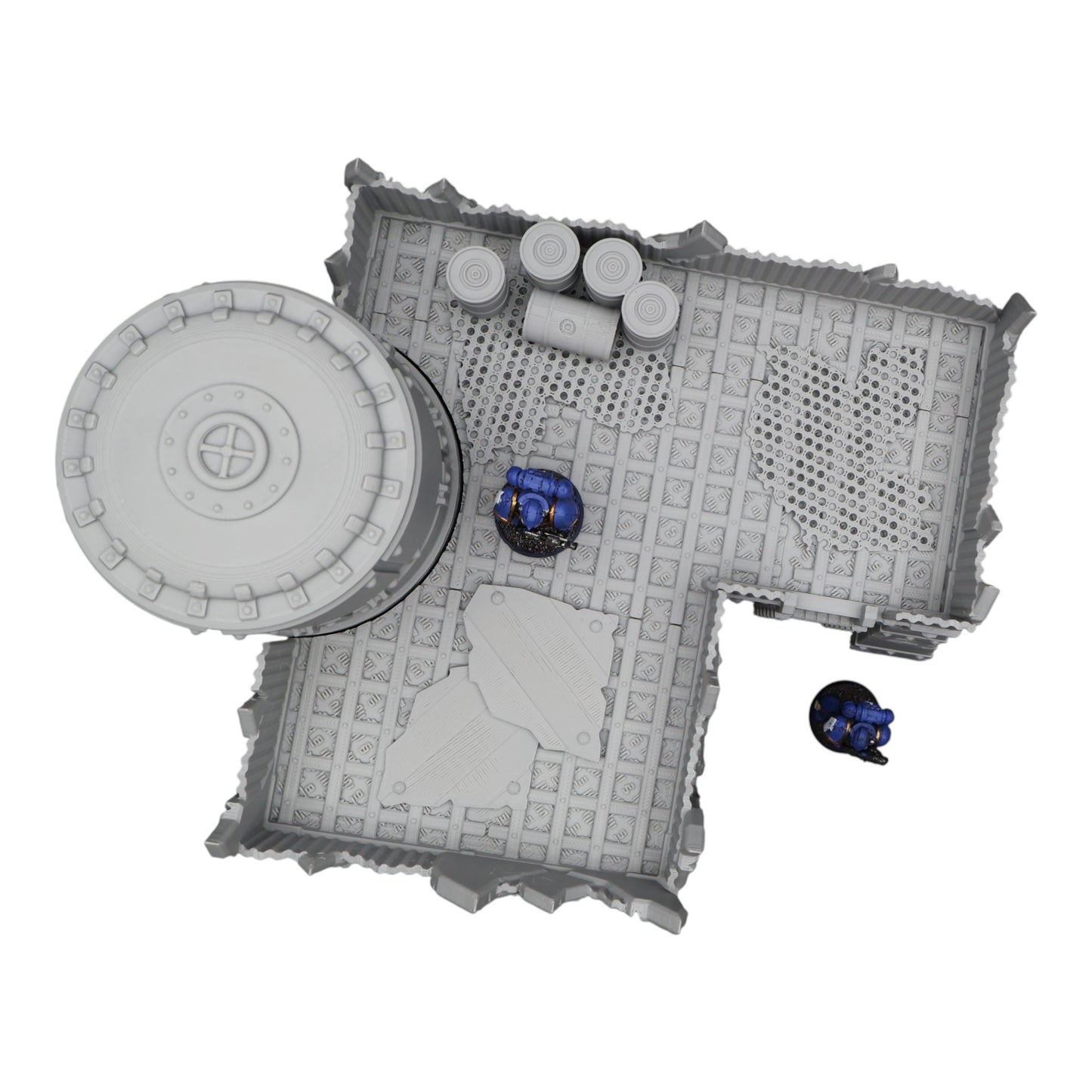 Wargaming 28mm scatter terrain scenery showing 3D-printed item that is compatible with games such as Warhammer 40K, Star Wars Legions, D+D, Dungeons and Dragons, Sci-Fi, Fantasy and other miniature tabletop games. Brand Jawar3d found at www.jawar3d.co.uk.