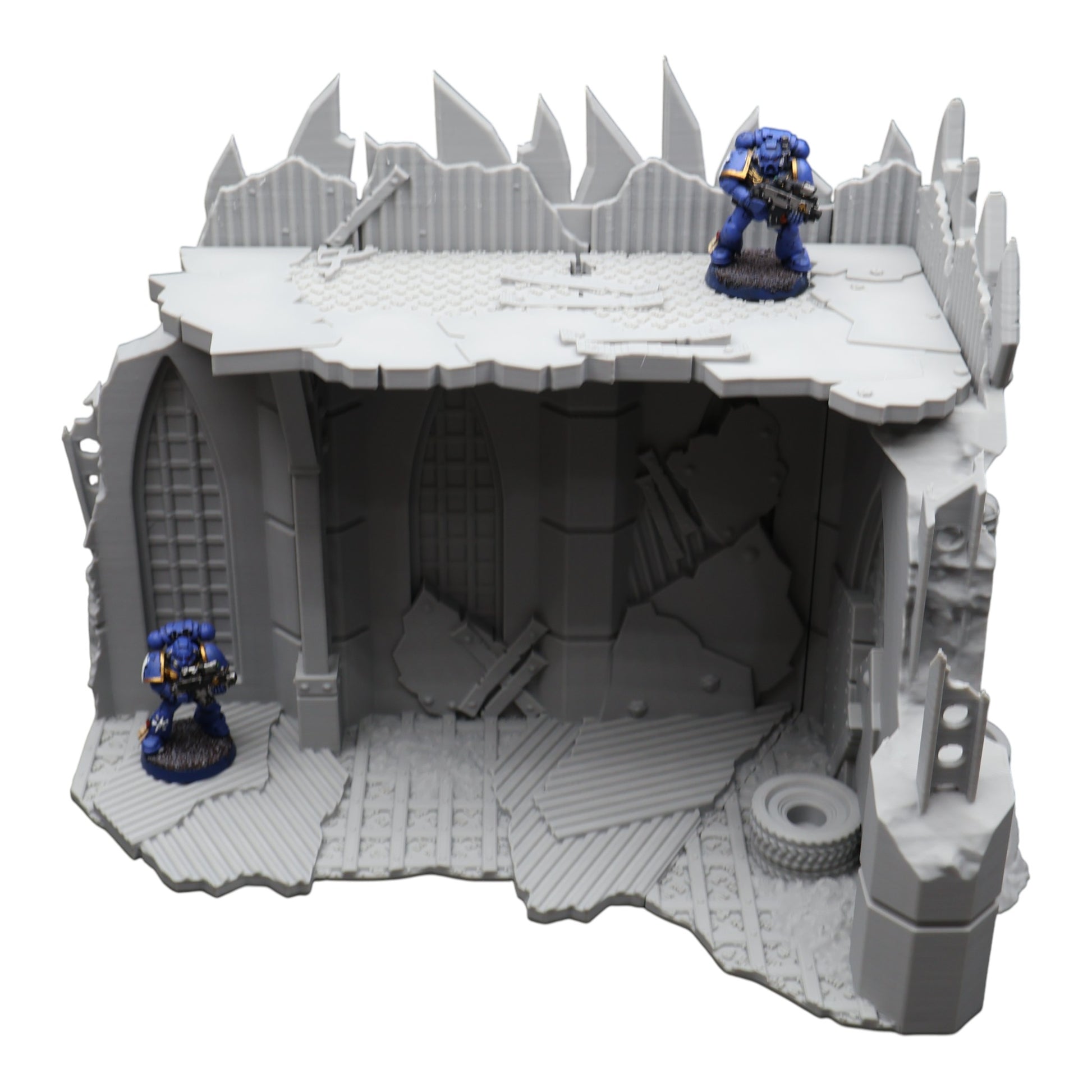 Wargaming 28mm scatter terrain scenery showing 3D-printed item that is compatible with games such as Warhammer 40K, Star Wars Legions, D+D, Dungeons and Dragons, Sci-Fi, Fantasy and other miniature tabletop games. Brand Jawar3d found at www.jawar3d.co.uk.