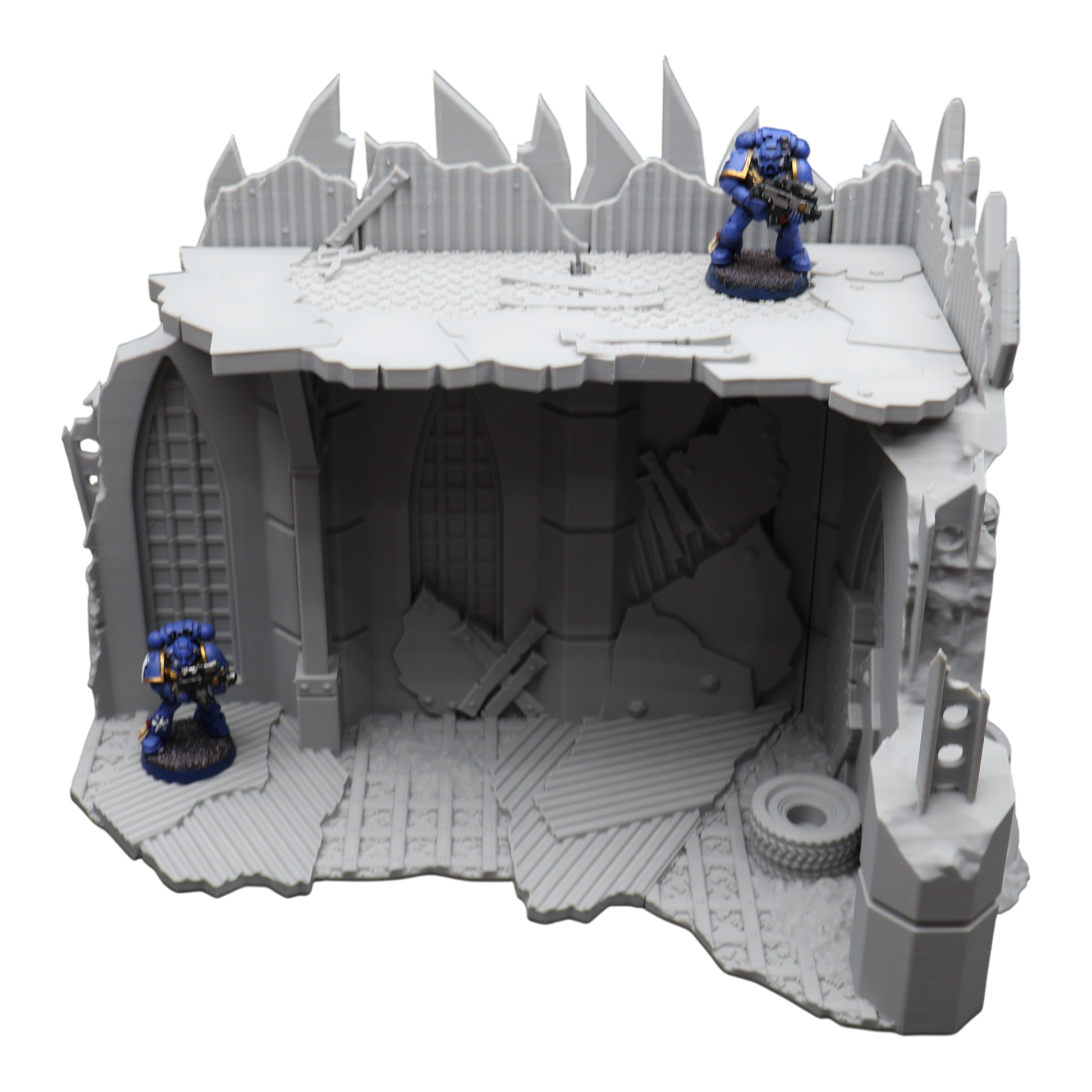 Wargaming 28mm scatter terrain scenery showing 3D-printed item that is compatible with games such as Warhammer 40K, Star Wars Legions, D+D, Dungeons and Dragons, Sci-Fi, Fantasy and other miniature tabletop games. Brand Jawar3d found at www.jawar3d.co.uk.