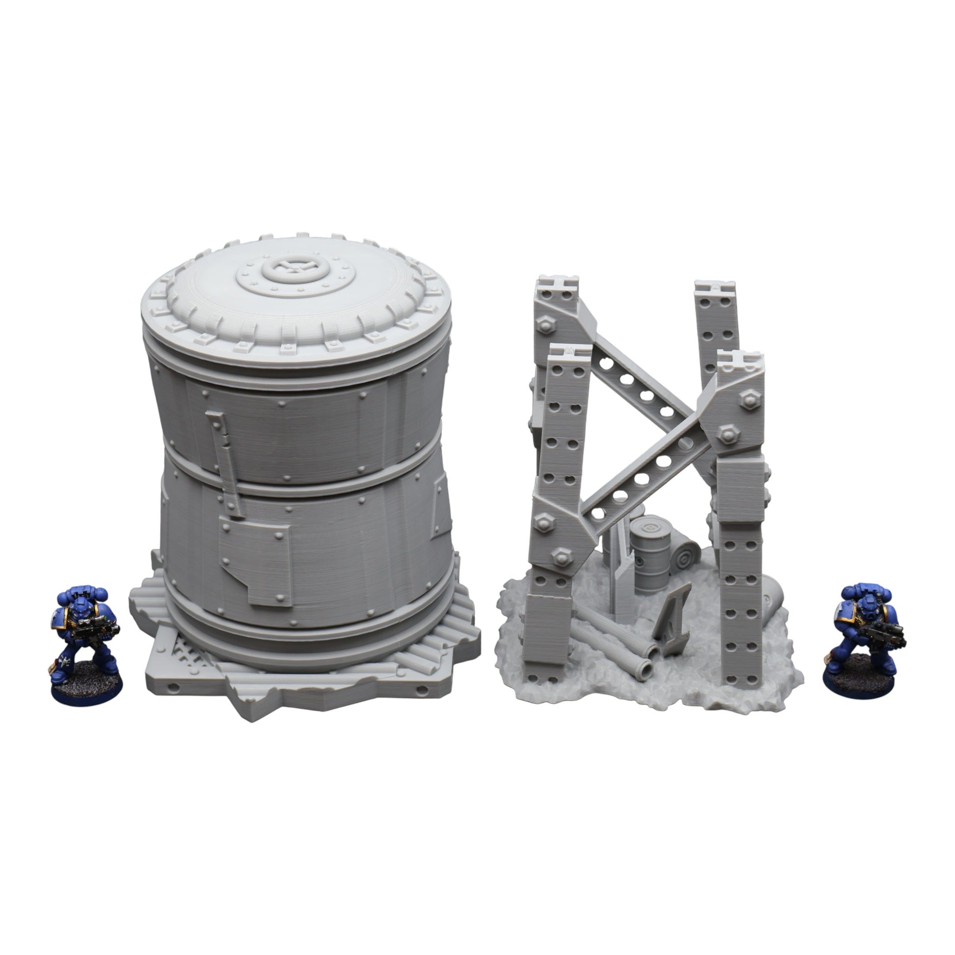 Wargaming 28mm scatter terrain scenery showing 3D-printed item that is compatible with games such as Warhammer 40K, Star Wars Legions, D+D, Dungeons and Dragons, Sci-Fi, Fantasy and other miniature tabletop games. Brand Jawar3d found at www.jawar3d.co.uk.