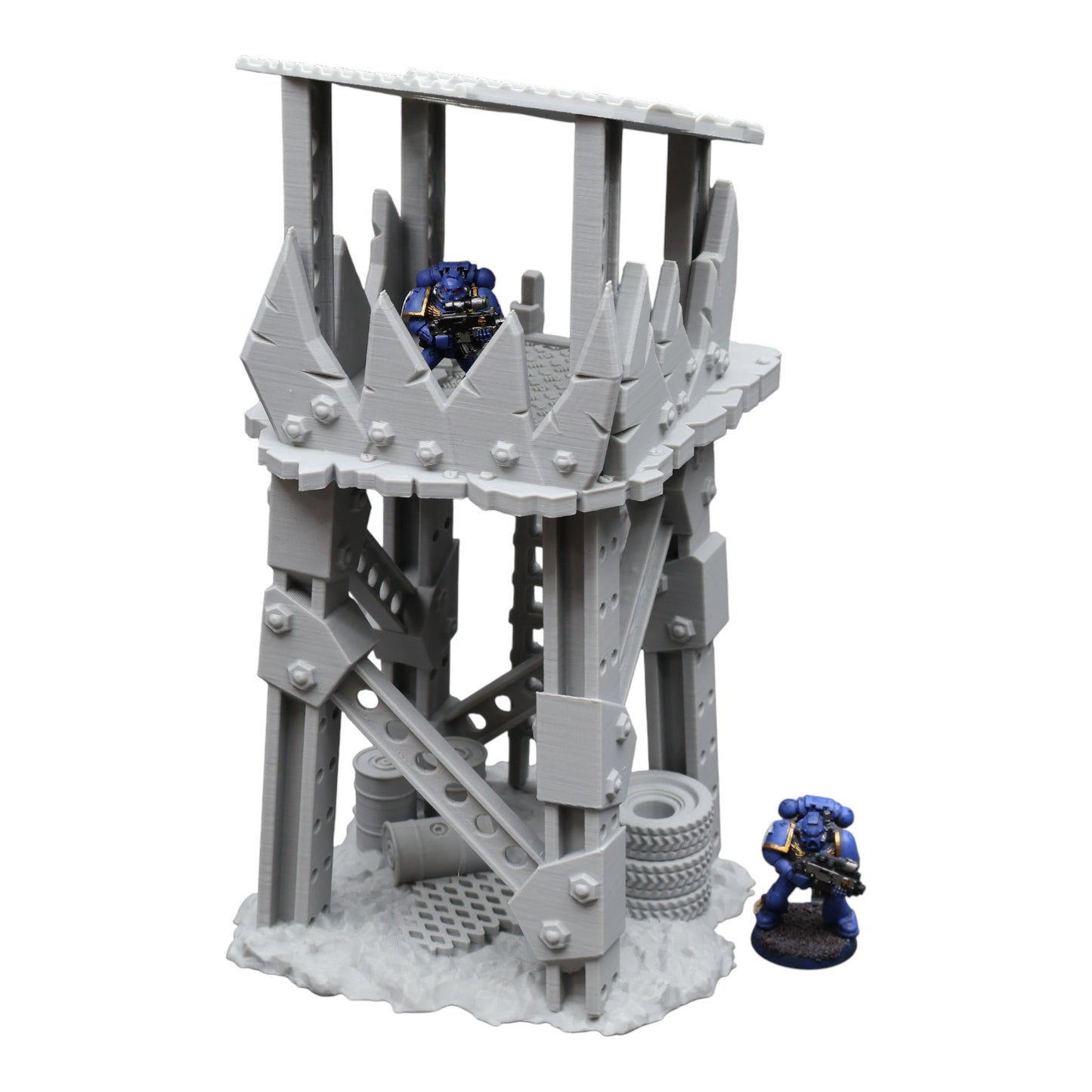 Wargaming 28mm scatter terrain scenery showing 3D-printed item that is compatible with games such as Warhammer 40K, Star Wars Legions, D+D, Dungeons and Dragons, Sci-Fi, Fantasy and other miniature tabletop games. Brand Jawar3d found at www.jawar3d.co.uk.