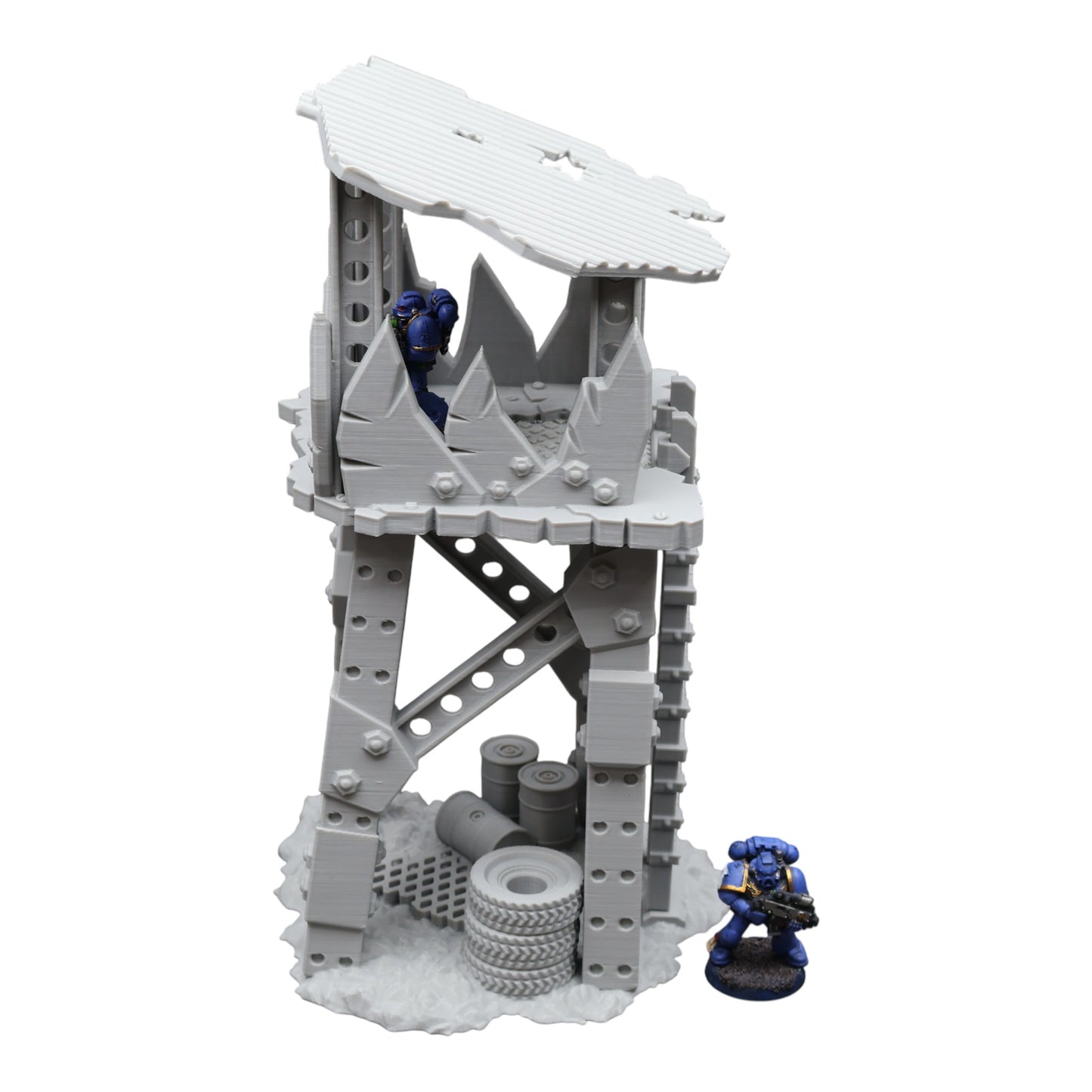 Wargaming 28mm scatter terrain scenery showing 3D-printed item that is compatible with games such as Warhammer 40K, Star Wars Legions, D+D, Dungeons and Dragons, Sci-Fi, Fantasy and other miniature tabletop games. Brand Jawar3d found at www.jawar3d.co.uk.