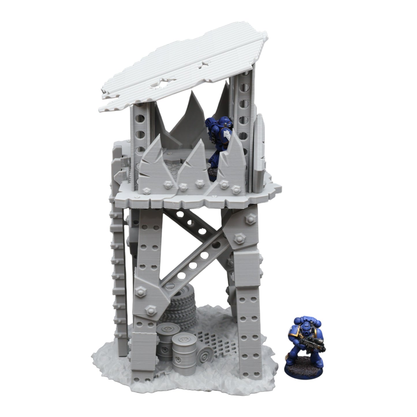 Wargaming 28mm scatter terrain scenery showing 3D-printed item that is compatible with games such as Warhammer 40K, Star Wars Legions, D+D, Dungeons and Dragons, Sci-Fi, Fantasy and other miniature tabletop games. Brand Jawar3d found at www.jawar3d.co.uk.