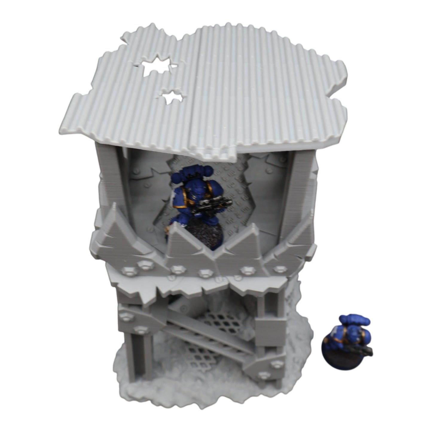Wargaming 28mm scatter terrain scenery showing 3D-printed item that is compatible with games such as Warhammer 40K, Star Wars Legions, D+D, Dungeons and Dragons, Sci-Fi, Fantasy and other miniature tabletop games. Brand Jawar3d found at www.jawar3d.co.uk.