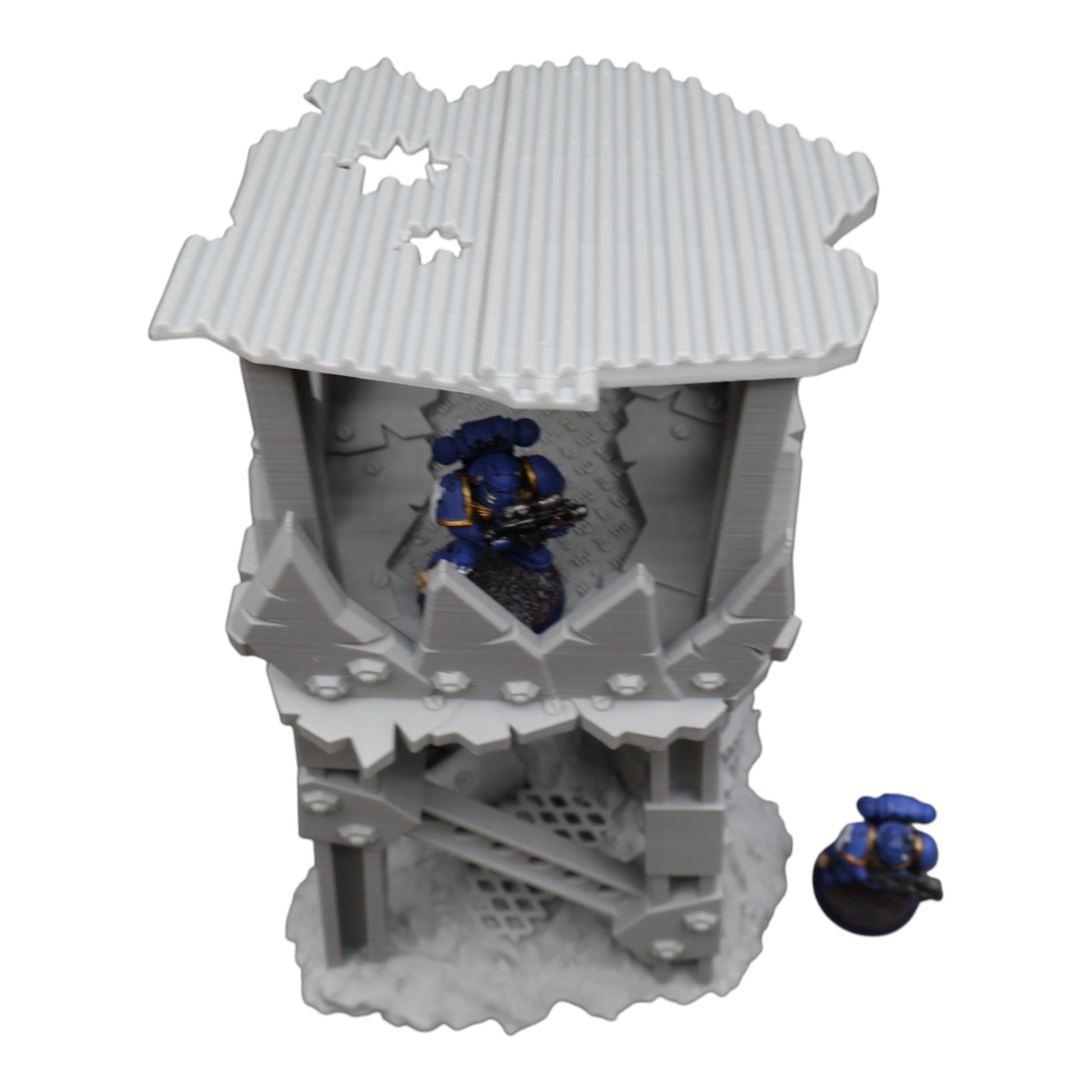 Wargaming 28mm scatter terrain scenery showing 3D-printed item that is compatible with games such as Warhammer 40K, Star Wars Legions, D+D, Dungeons and Dragons, Sci-Fi, Fantasy and other miniature tabletop games. Brand Jawar3d found at www.jawar3d.co.uk.