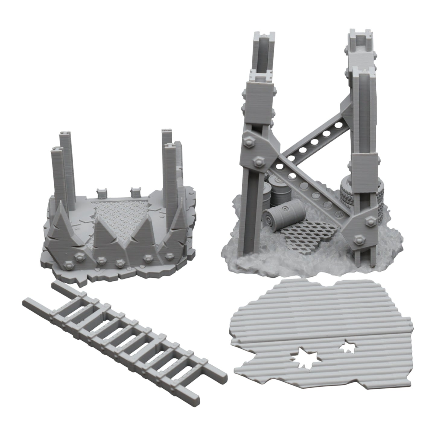 Wargaming 28mm scatter terrain scenery showing 3D-printed item that is compatible with games such as Warhammer 40K, Star Wars Legions, D+D, Dungeons and Dragons, Sci-Fi, Fantasy and other miniature tabletop games. Brand Jawar3d found at www.jawar3d.co.uk.