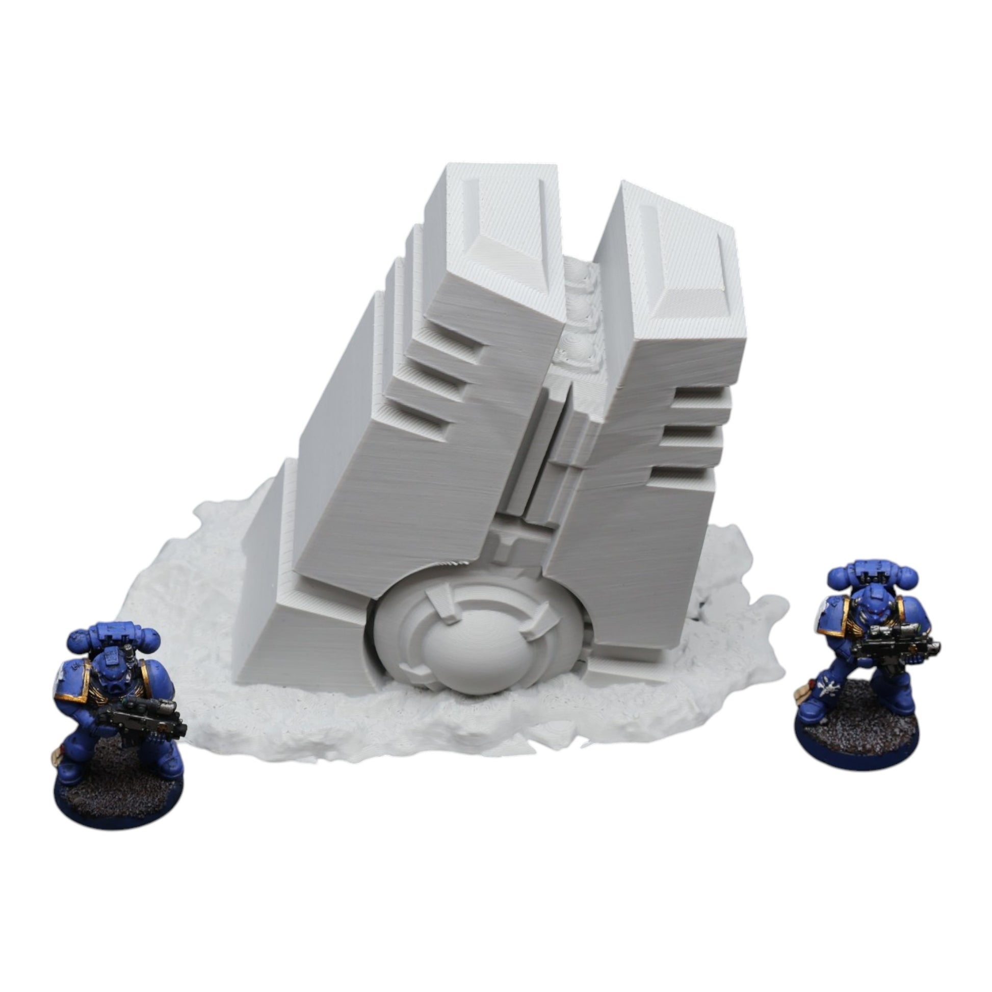 Wargaming 28mm scatter terrain scenery showing 3D-printed item that is compatible with games such as Warhammer 40K, Star Wars Legions, D+D, Dungeons and Dragons, Sci-Fi, Fantasy and other miniature tabletop games. Brand Jawar3d found at www.jawar3d.co.uk.