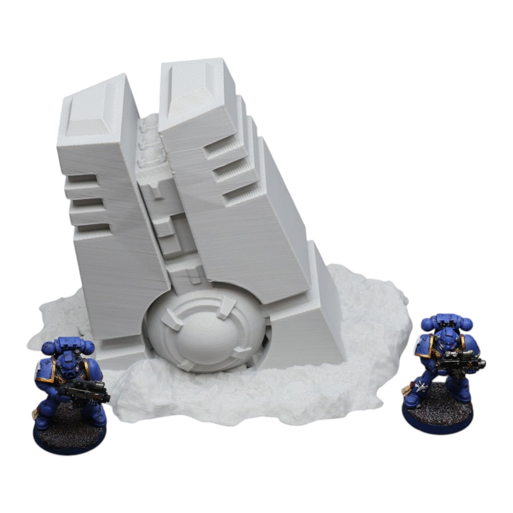 Wargaming 28mm scatter terrain scenery showing 3D-printed item that is compatible with games such as Warhammer 40K, Star Wars Legions, D+D, Dungeons and Dragons, Sci-Fi, Fantasy and other miniature tabletop games. Brand Jawar3d found at www.jawar3d.co.uk.