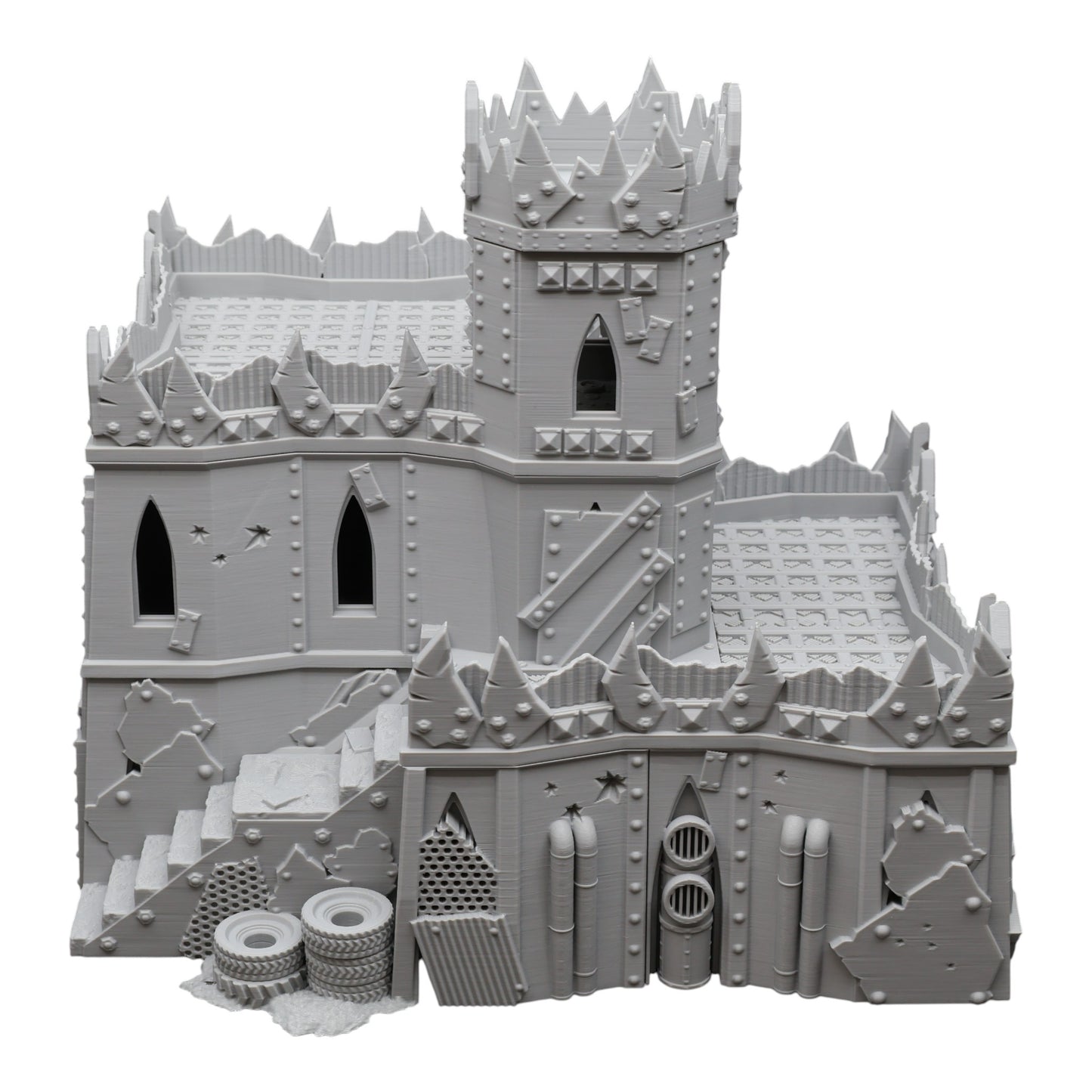 Wargaming 28mm scatter terrain scenery showing 3D-printed item that is compatible with games such as Warhammer 40K, Star Wars Legions, D+D, Dungeons and Dragons, Sci-Fi, Fantasy and other miniature tabletop games. Brand Jawar3d found at www.jawar3d.co.uk.