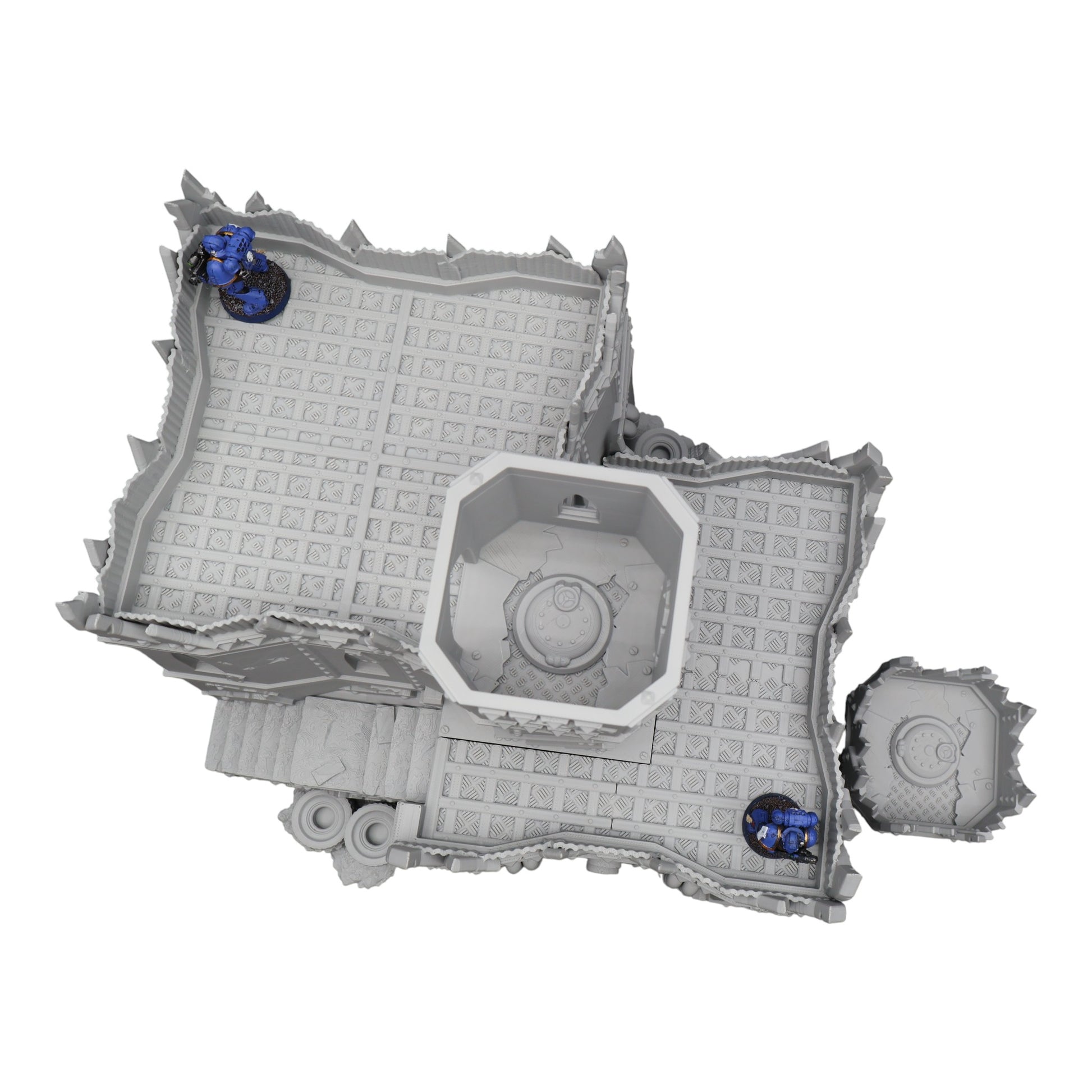 Wargaming 28mm scatter terrain scenery showing 3D-printed item that is compatible with games such as Warhammer 40K, Star Wars Legions, D+D, Dungeons and Dragons, Sci-Fi, Fantasy and other miniature tabletop games. Brand Jawar3d found at www.jawar3d.co.uk.