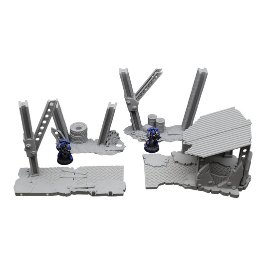 Wargaming 28mm scatter terrain scenery showing 3D-printed item that is compatible with games such as Warhammer 40K, Star Wars Legions, D+D, Dungeons and Dragons, Sci-Fi, Fantasy and other miniature tabletop games. Brand Jawar3d found at www.jawar3d.co.uk.