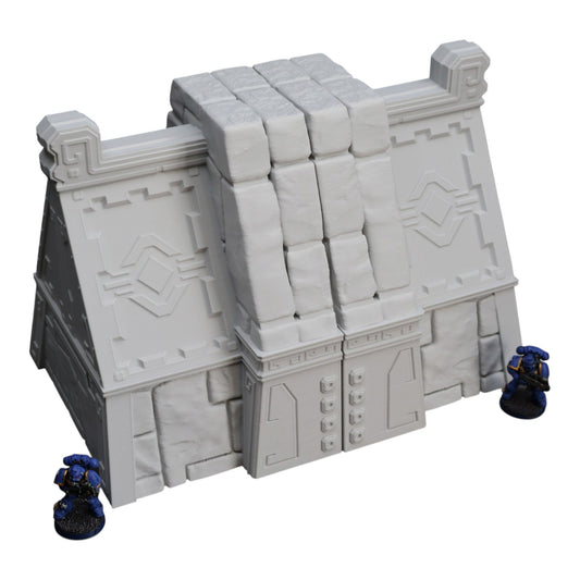 Wargaming 28mm scatter terrain scenery showing 3D-printed item that is compatible with games such as Warhammer 40K, Star Wars Legions, D+D, Dungeons and Dragons, Sci-Fi, Fantasy and other miniature tabletop games. Brand Jawar3d found at www.jawar3d.co.uk.