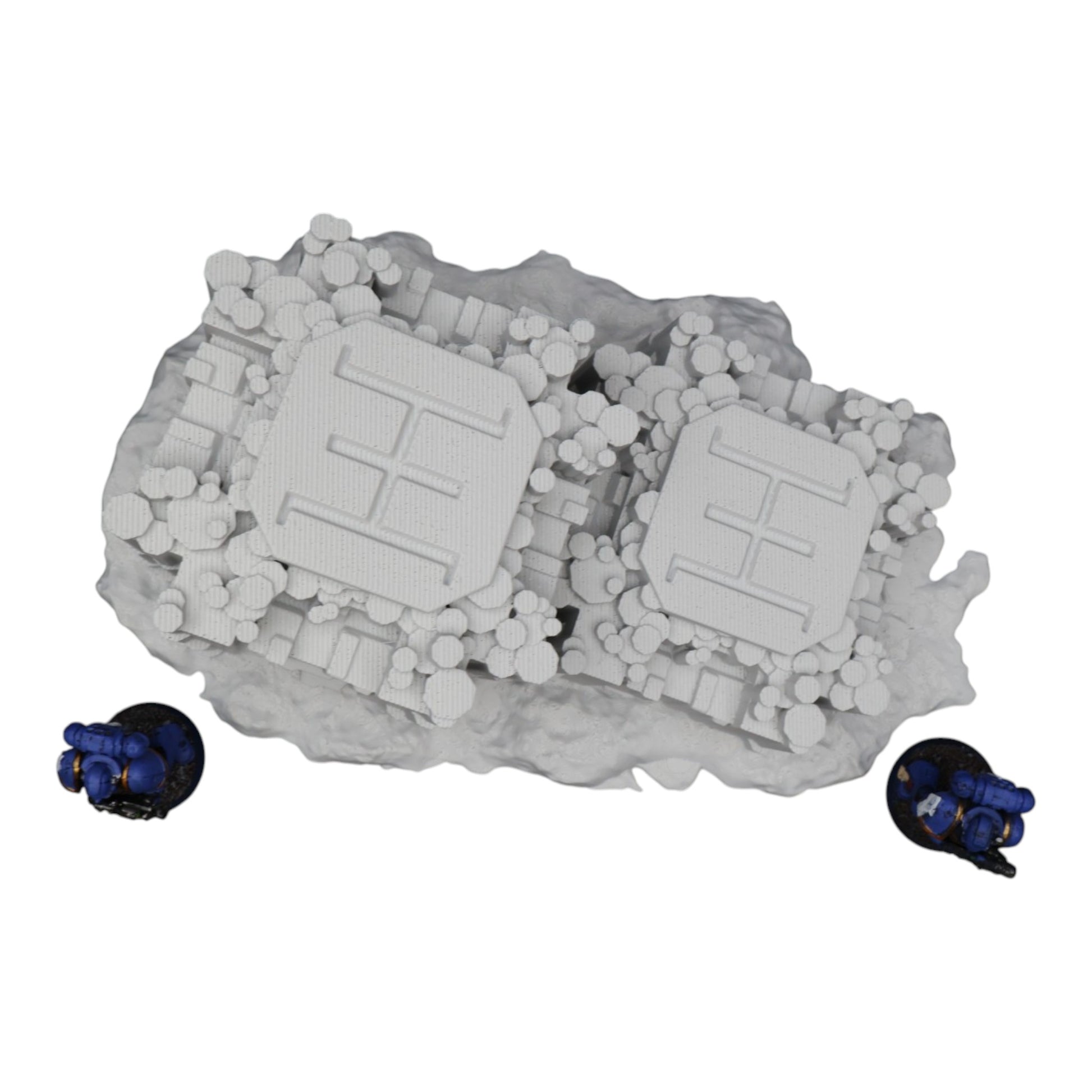 Wargaming 28mm scatter terrain scenery showing 3D-printed item that is compatible with games such as Warhammer 40K, Star Wars Legions, D+D, Dungeons and Dragons, Sci-Fi, Fantasy and other miniature tabletop games. Brand Jawar3d found at www.jawar3d.co.uk.